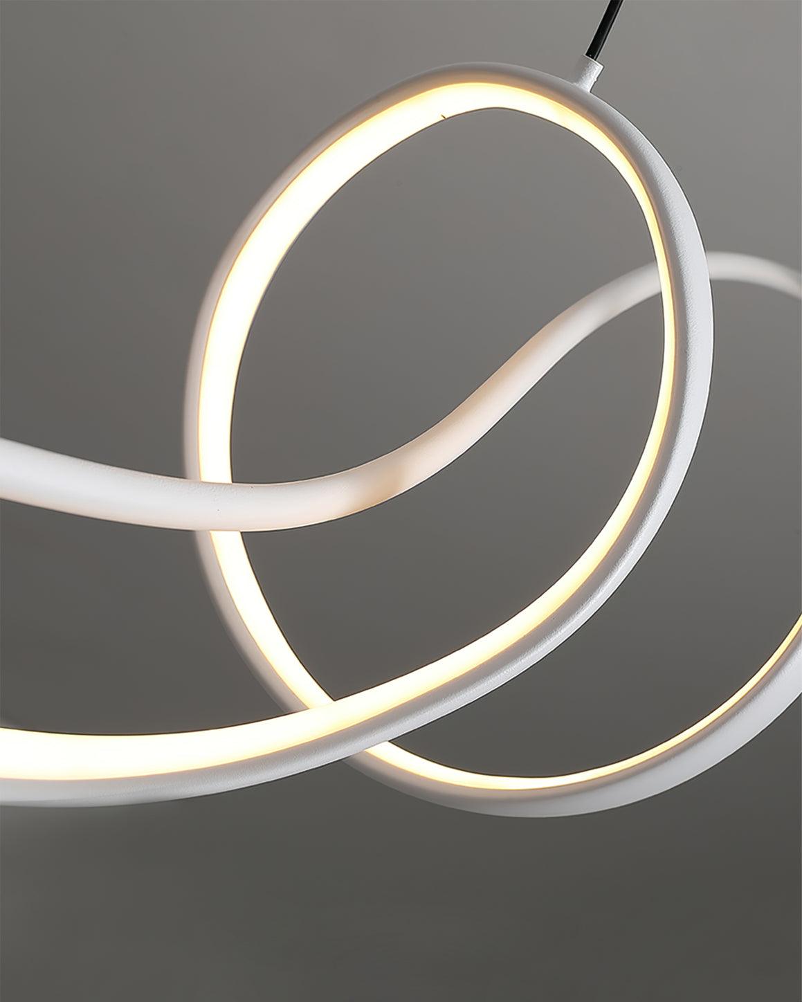 Aveline Modern Black LED Wave Pendant Light - Letslighting