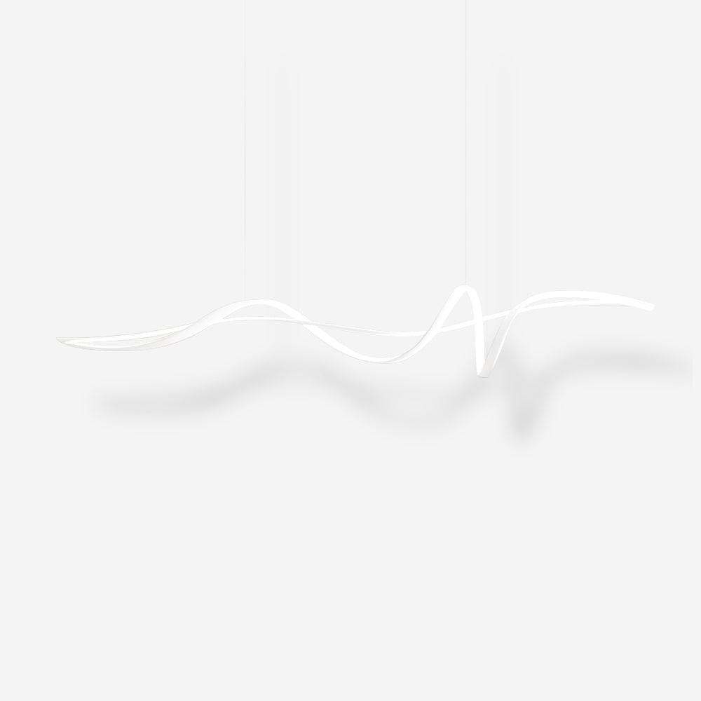 Aveline Modern Black LED Wave Pendant Light - Letslighting