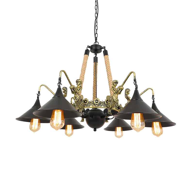 Epoch Vintage Trumpet Chandelier Living Room Restaurant - Letslighting