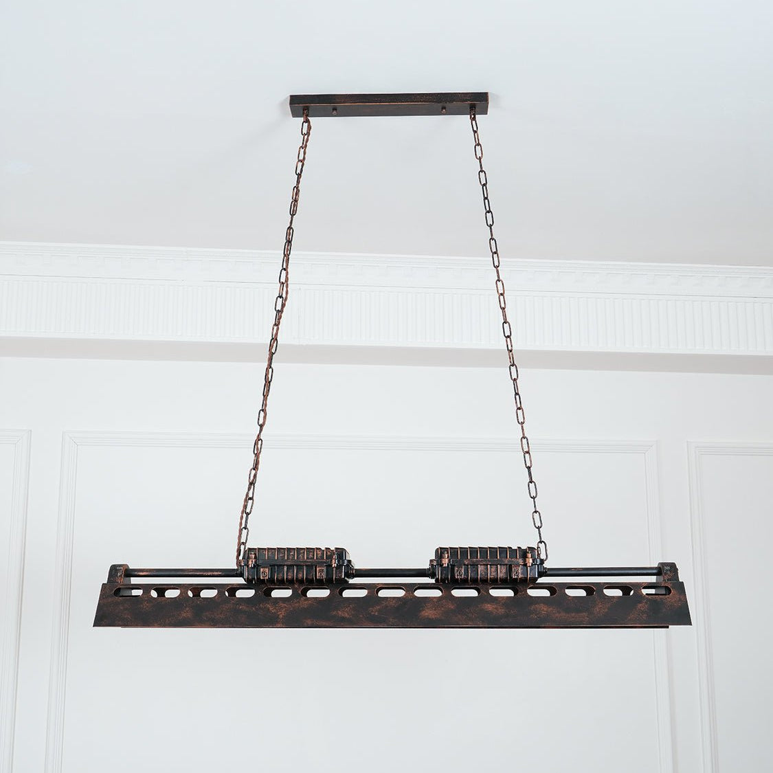 Lustra Chandelier Industrial Rectangular Frame - Letslighting
