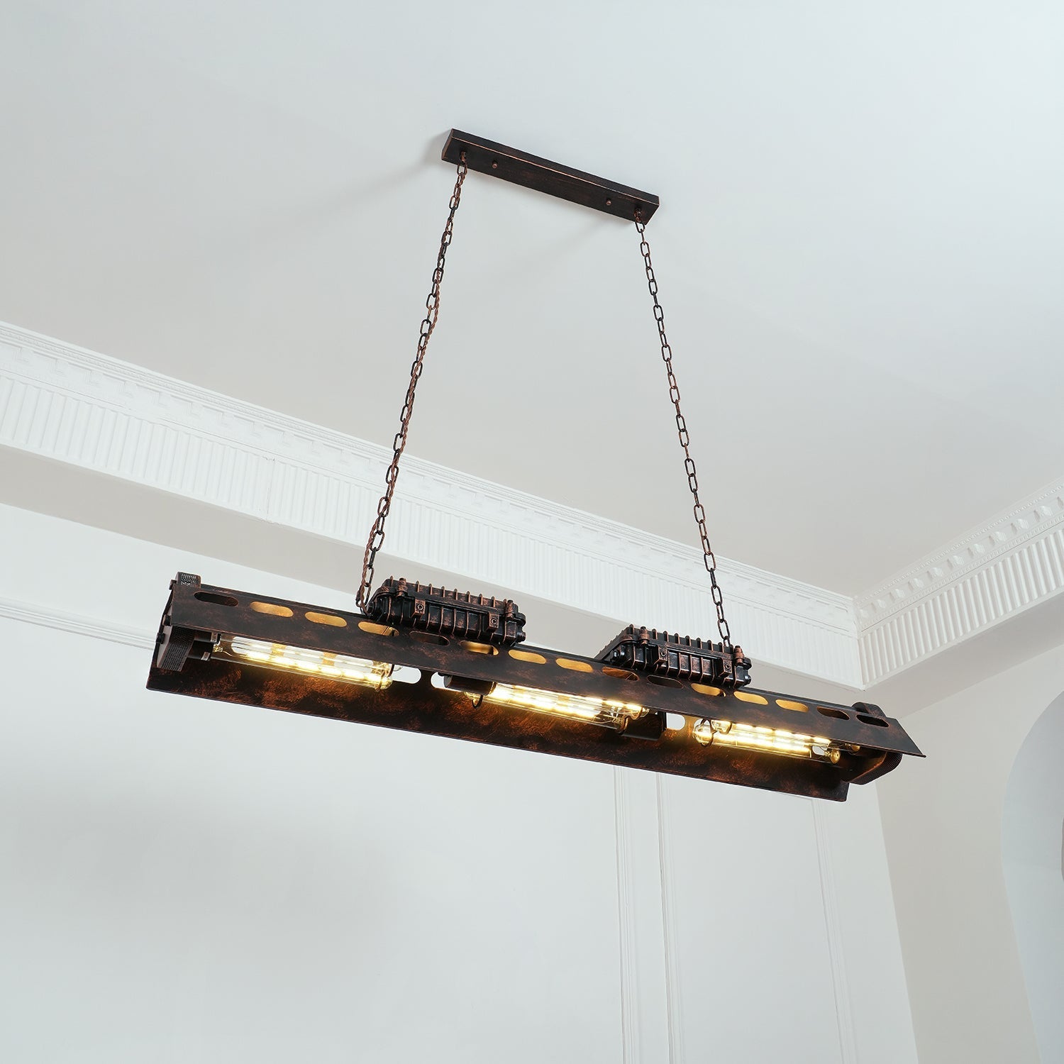 Epoch Industrial Steampunk Indoor Chandelier