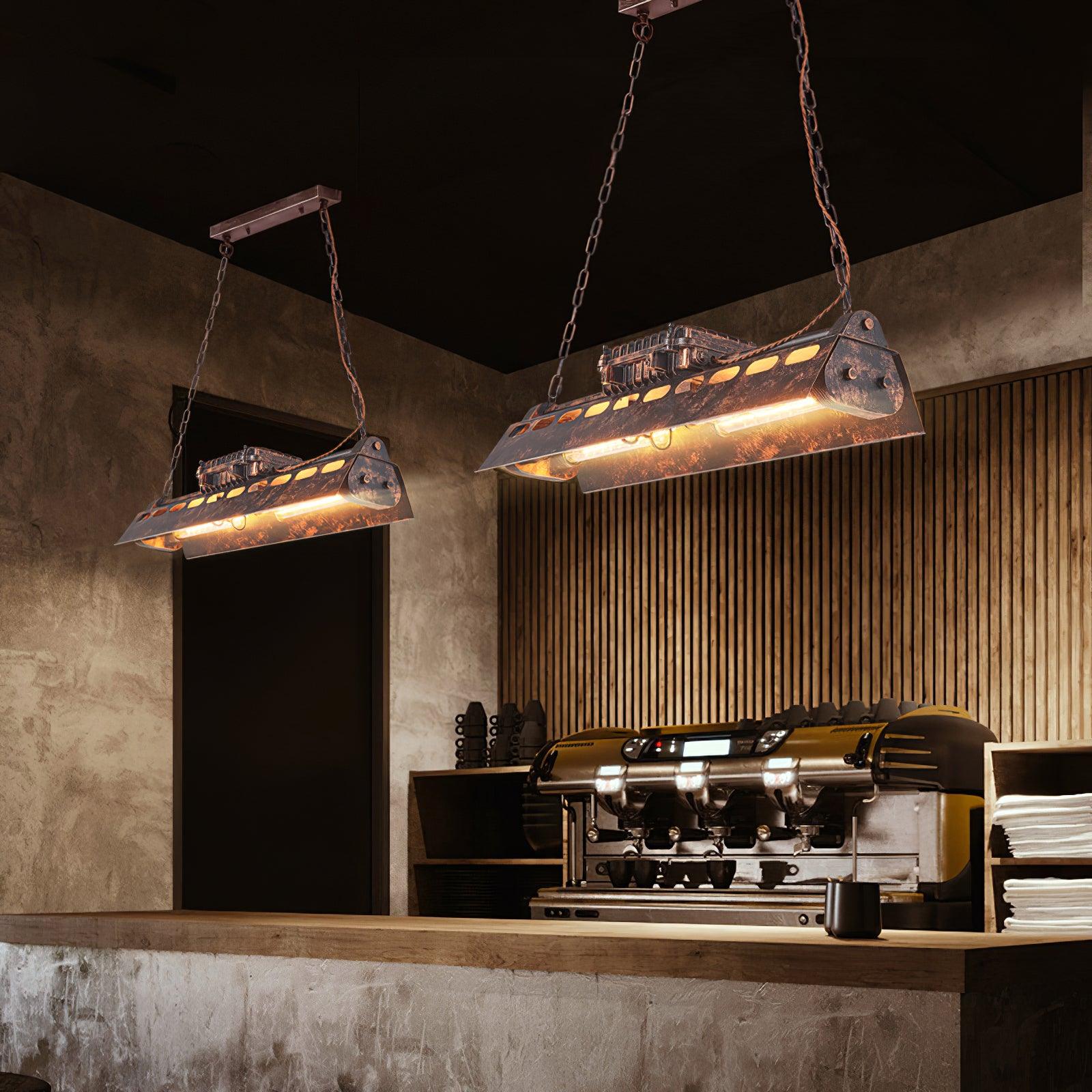 Epoch Industrial Steampunk Indoor Chandelier