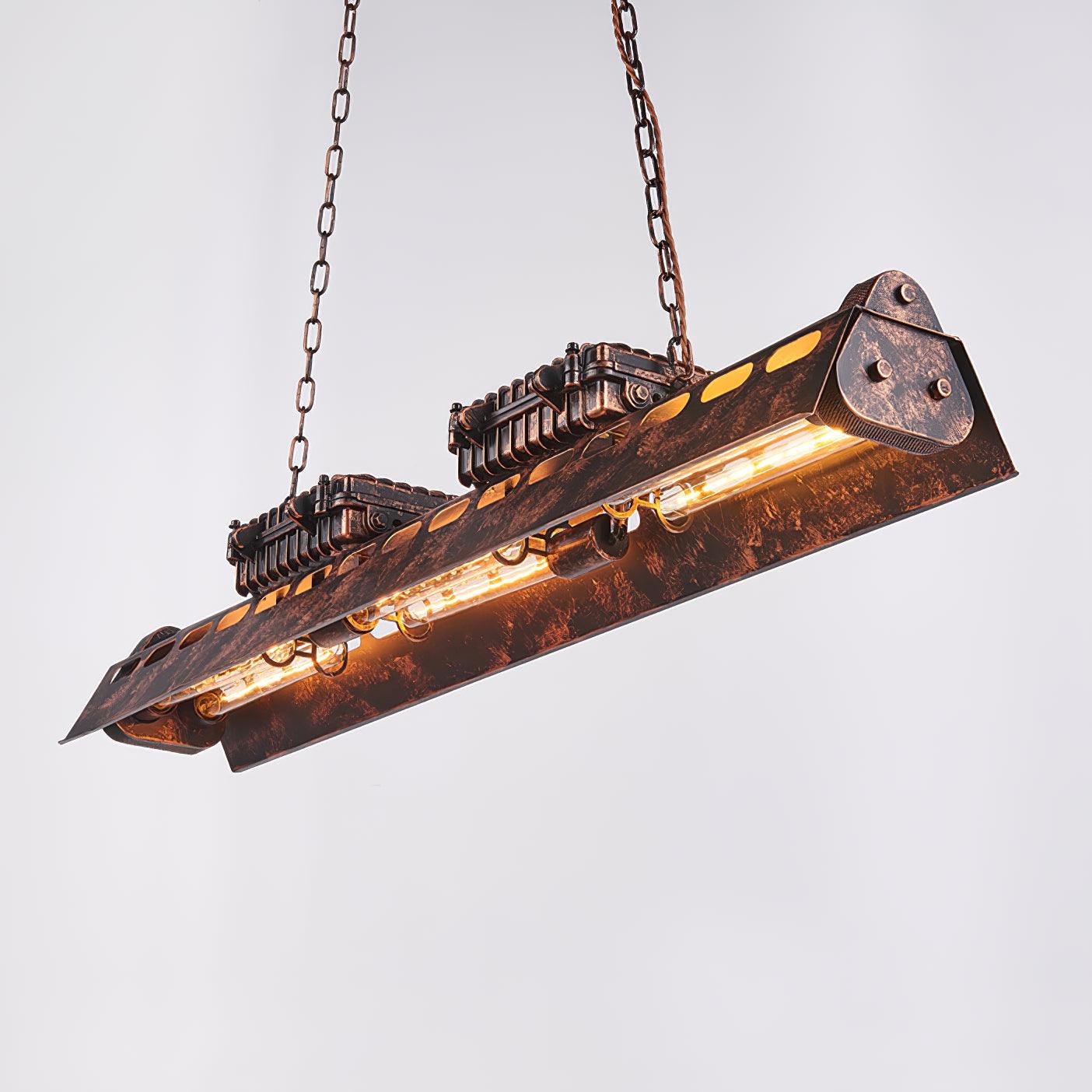 Epoch Industrial Steampunk Indoor Chandelier