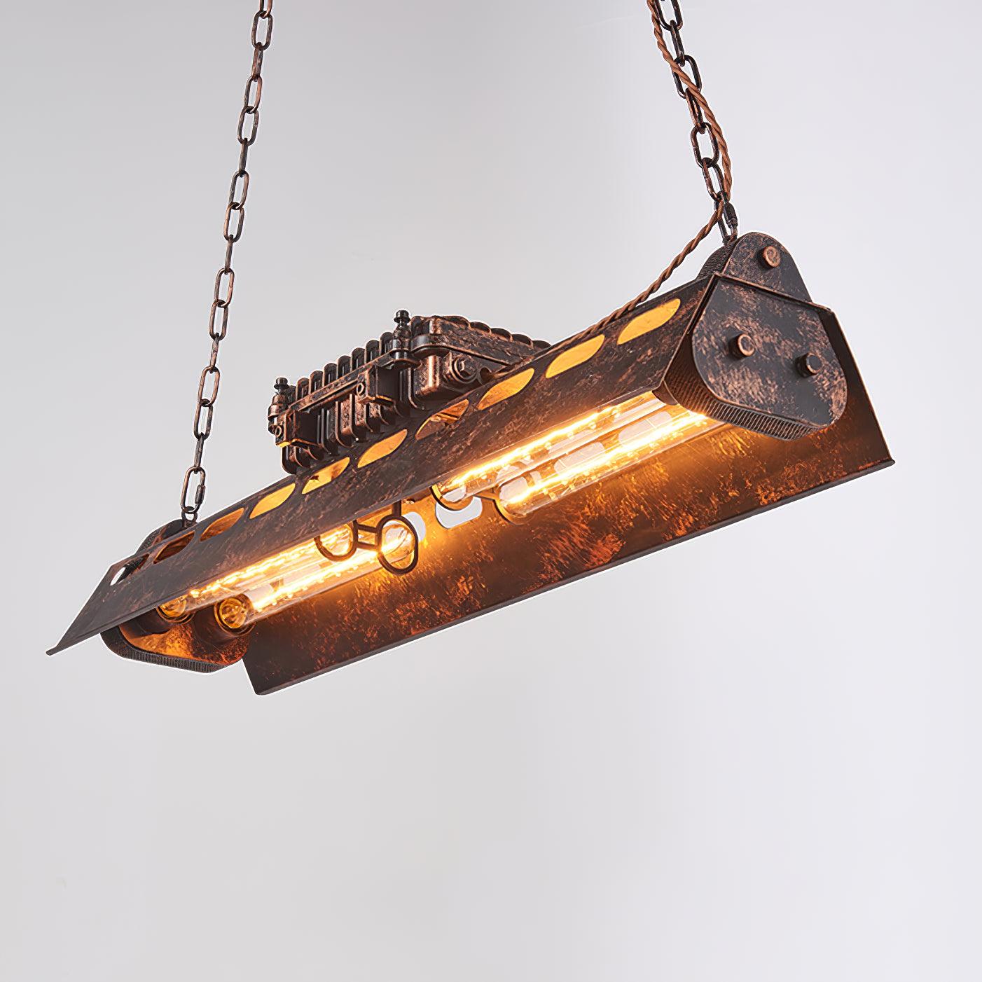 Epoch Industrial Steampunk Indoor Chandelier