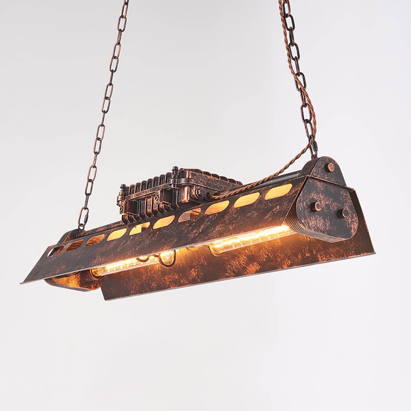 Epoch Industrial Steampunk Indoor Chandelier