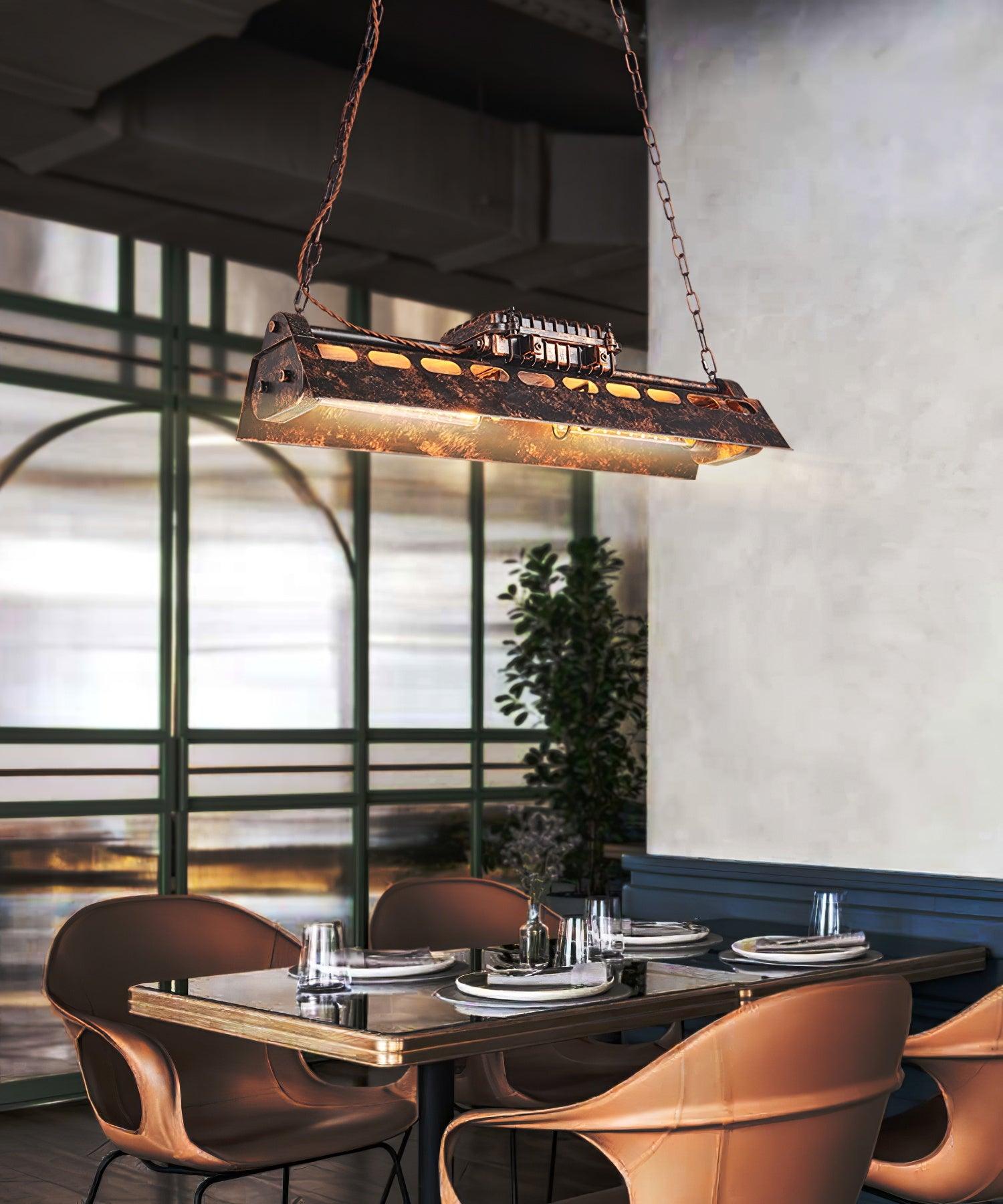 Lustra Chandelier Industrial Rectangular Frame - Letslighting