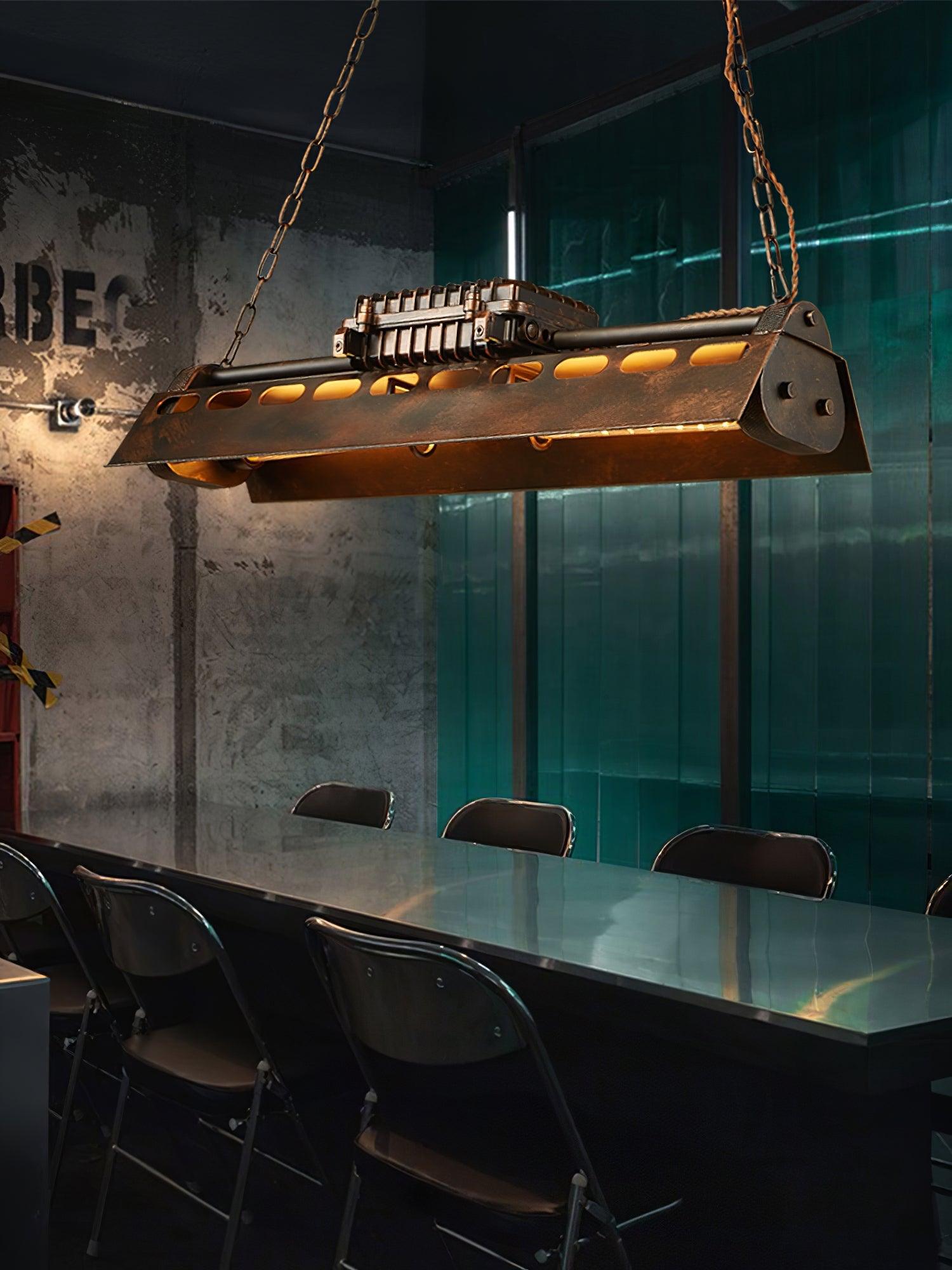 Lustra Chandelier Industrial Rectangular Frame - Letslighting