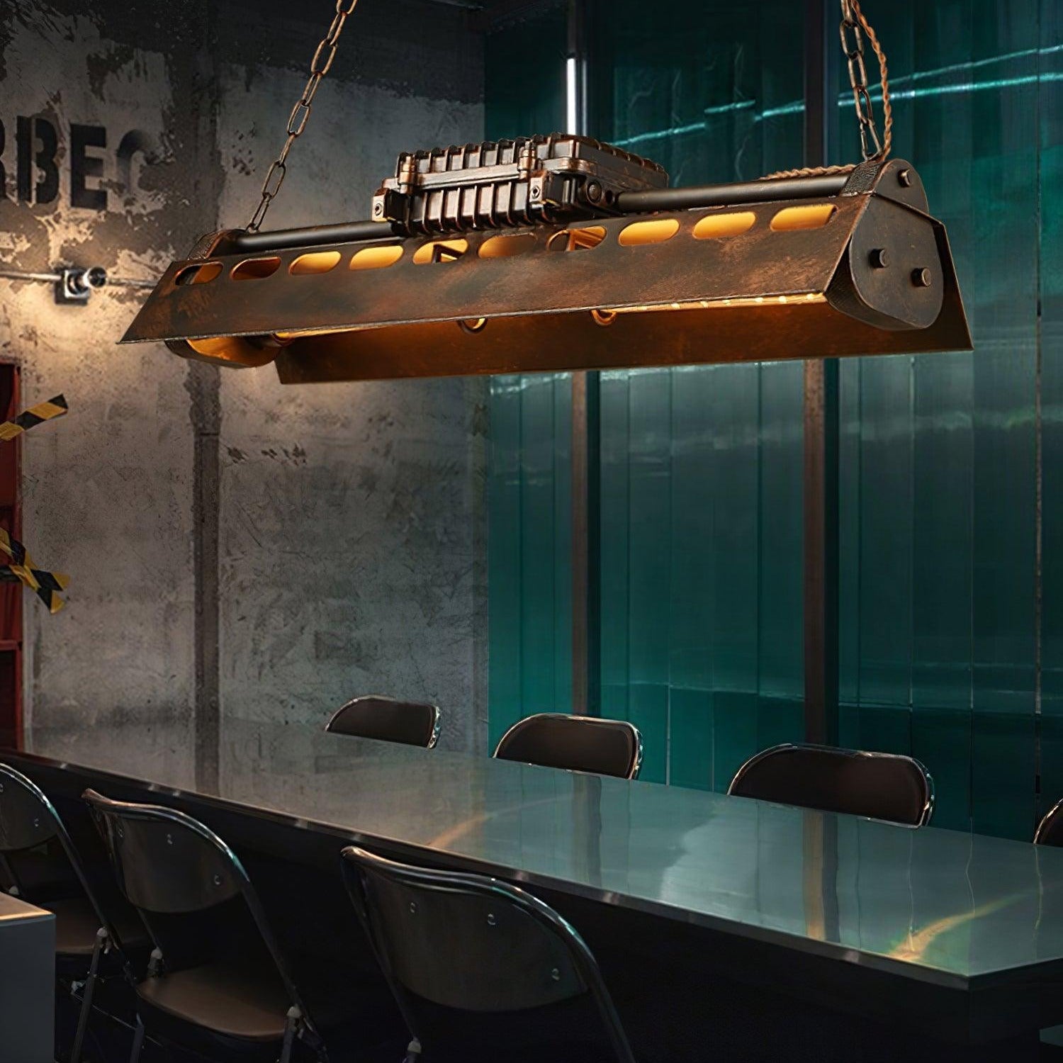 Epoch Industrial Steampunk Indoor Chandelier