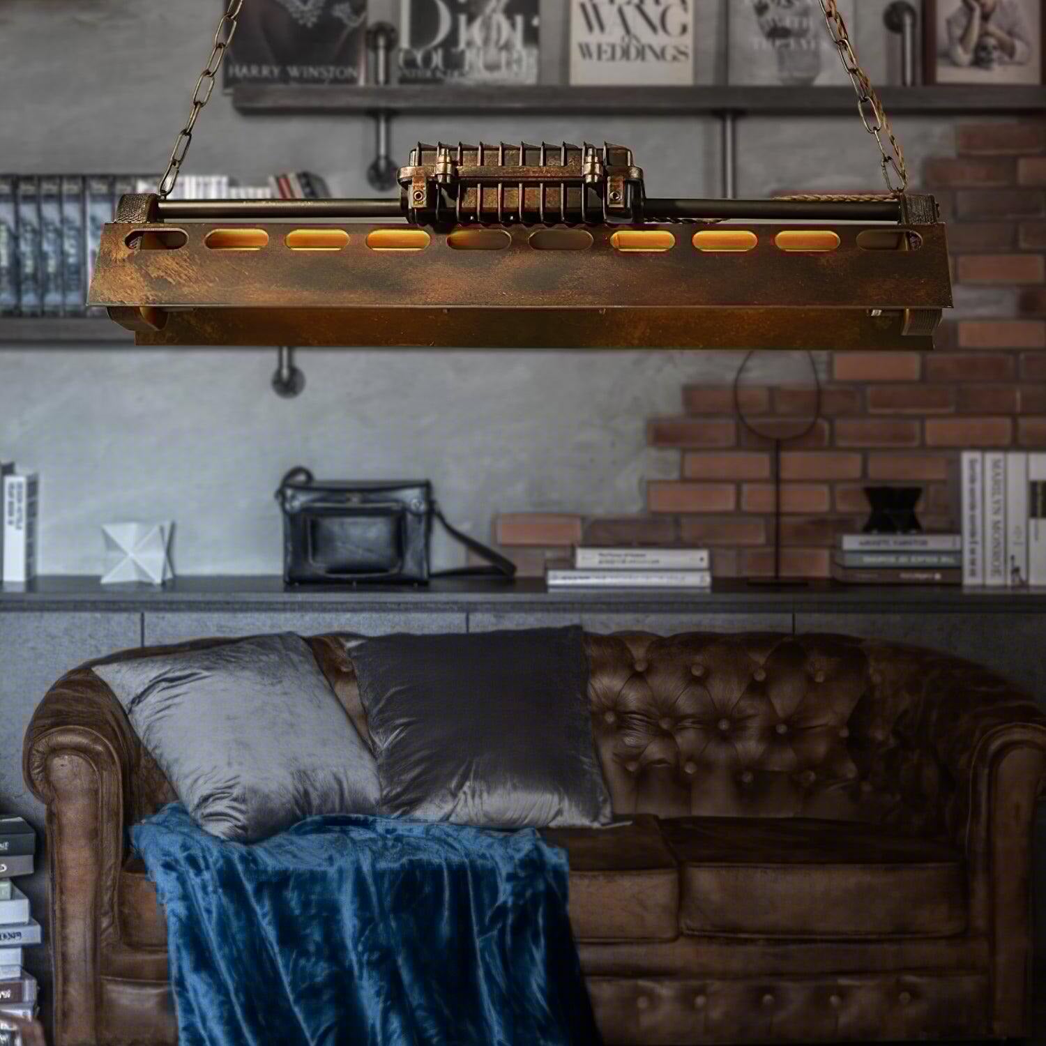 Epoch Industrial Steampunk Indoor Chandelier