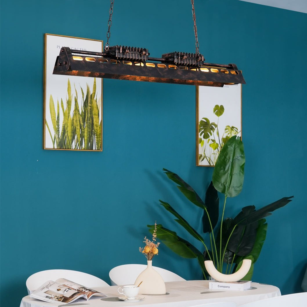 Epoch Industrial Steampunk Indoor Chandelier