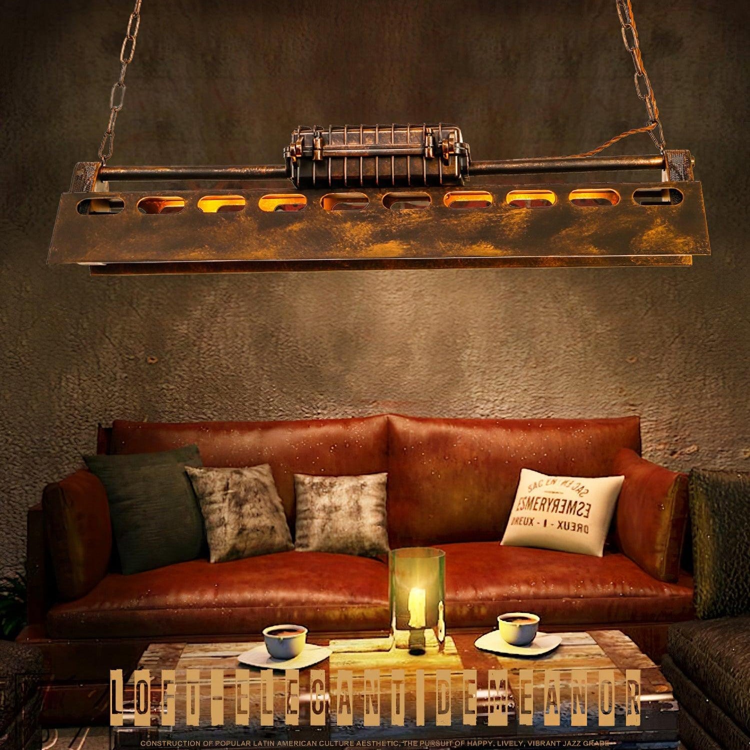 Epoch Industrial Steampunk Indoor Chandelier