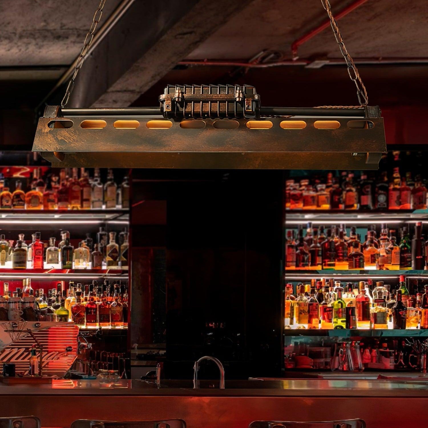 Epoch Industrial Steampunk Indoor Chandelier