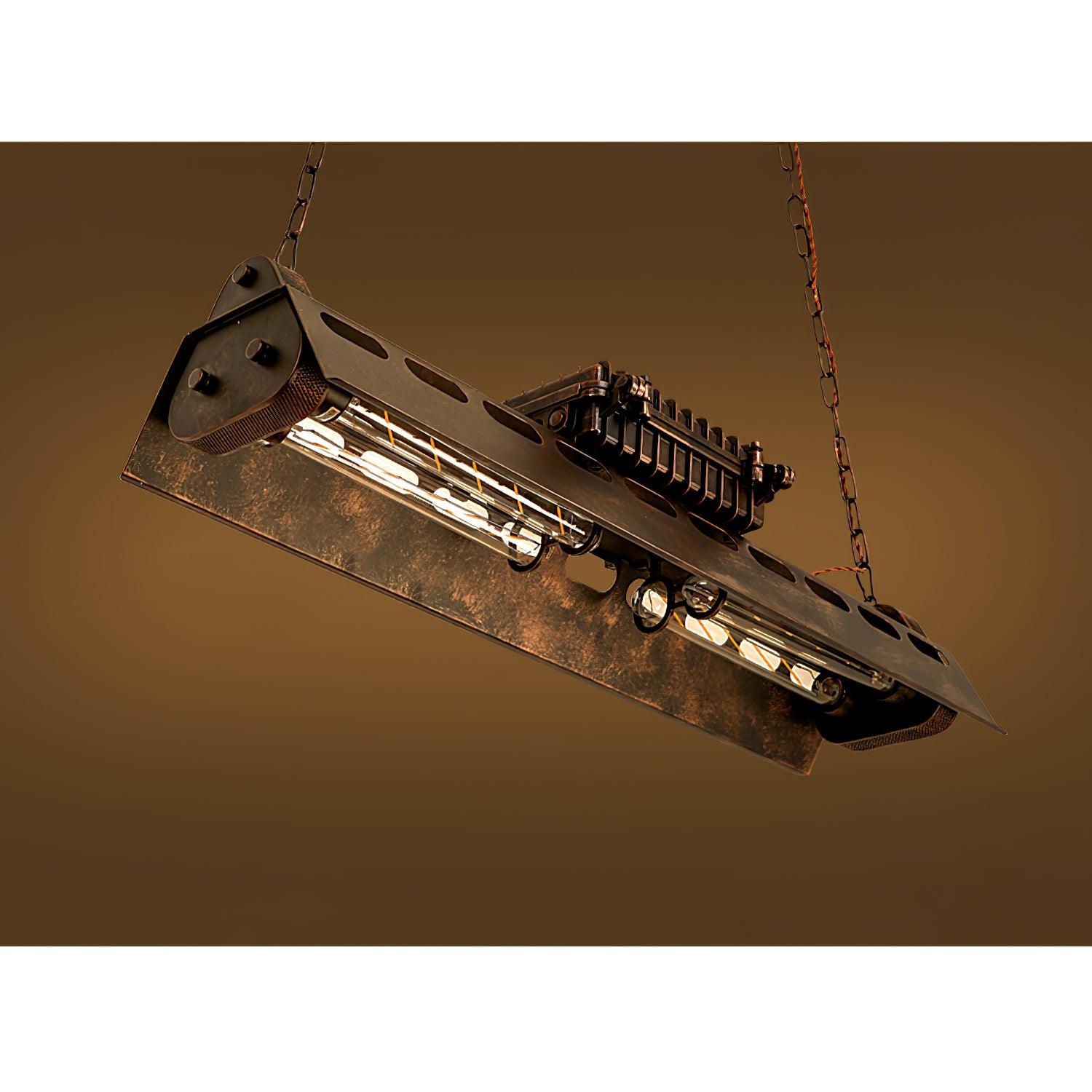 Lustra Chandelier Industrial Rectangular Frame - Letslighting