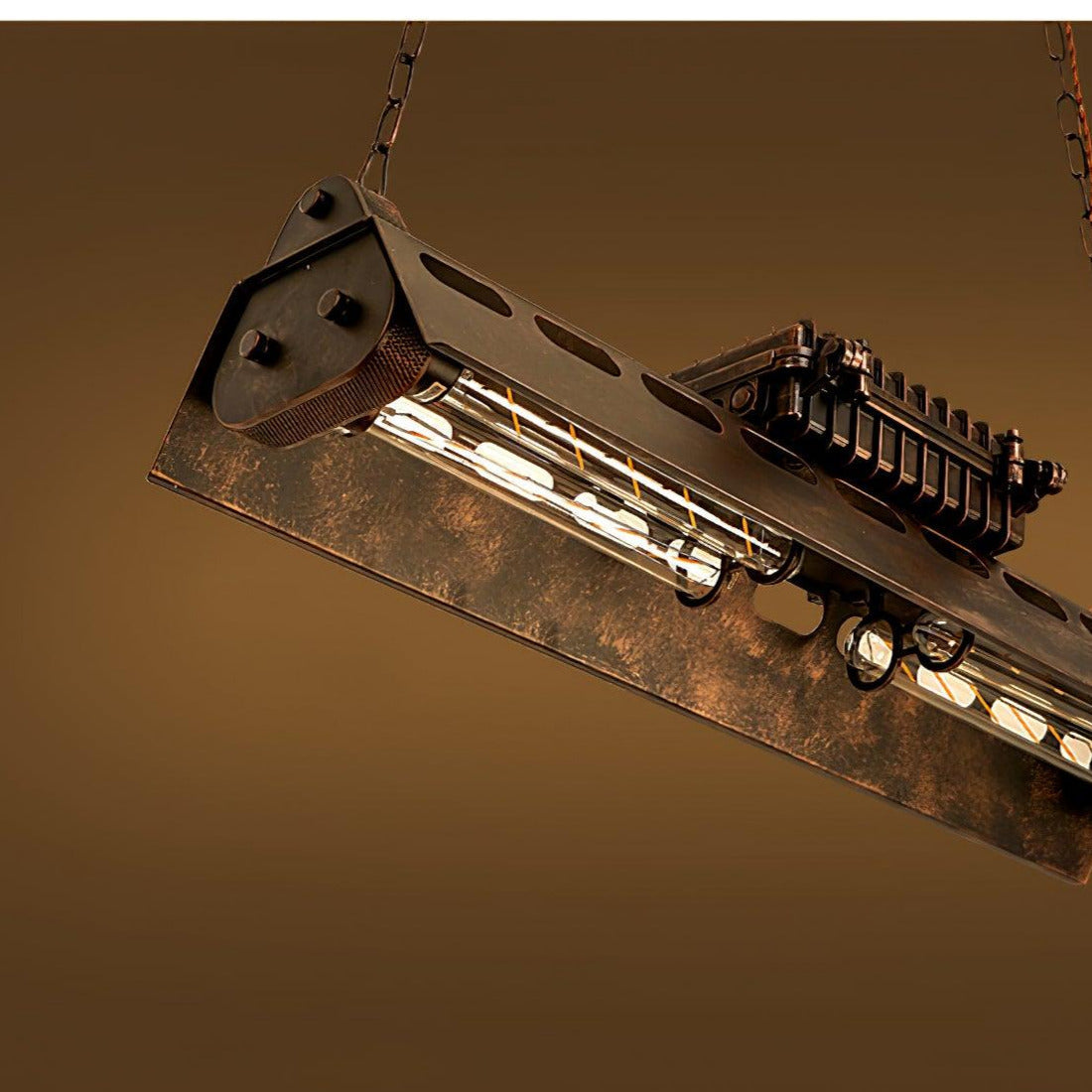 Epoch Industrial Steampunk Indoor Chandelier