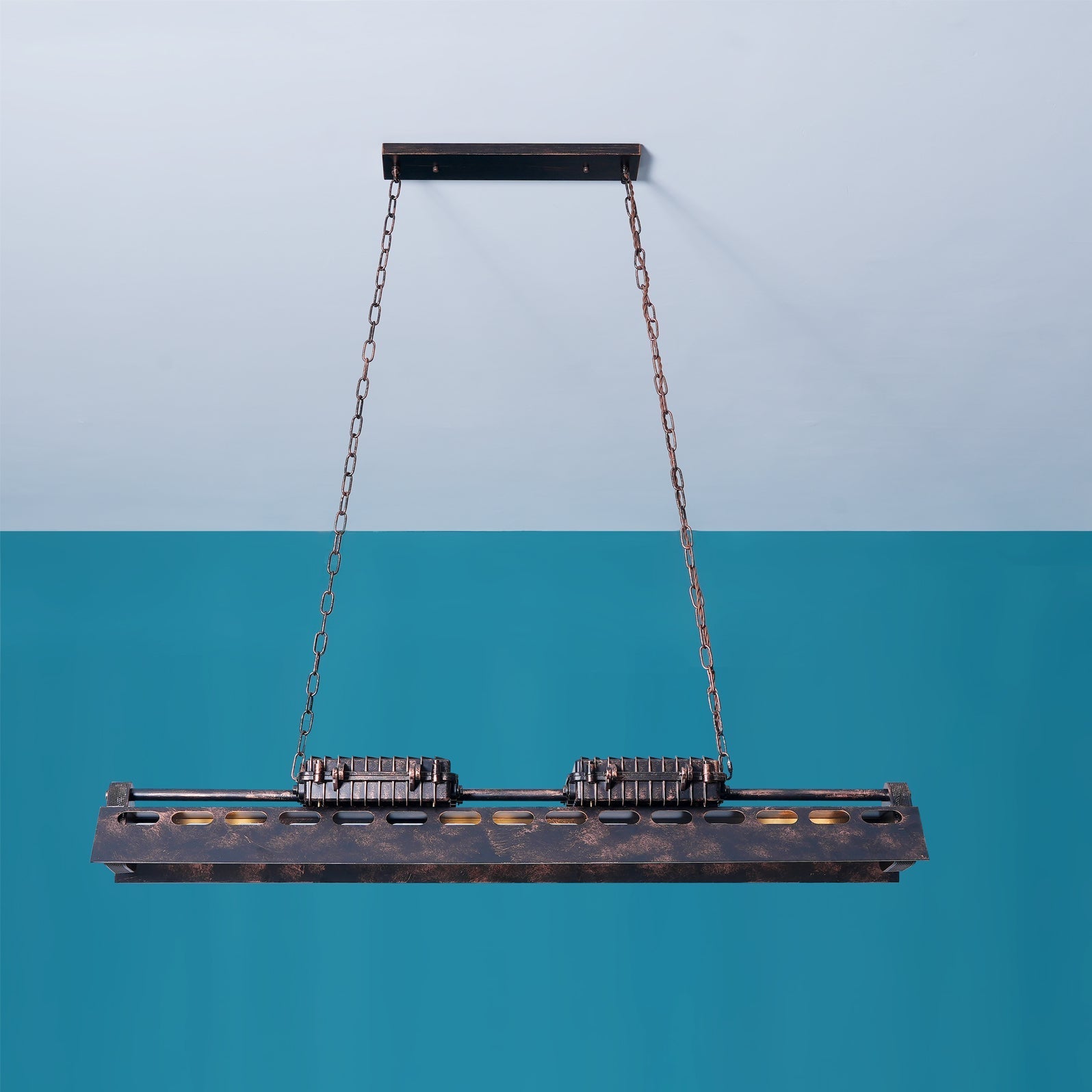 Epoch Industrial Steampunk Indoor Chandelier