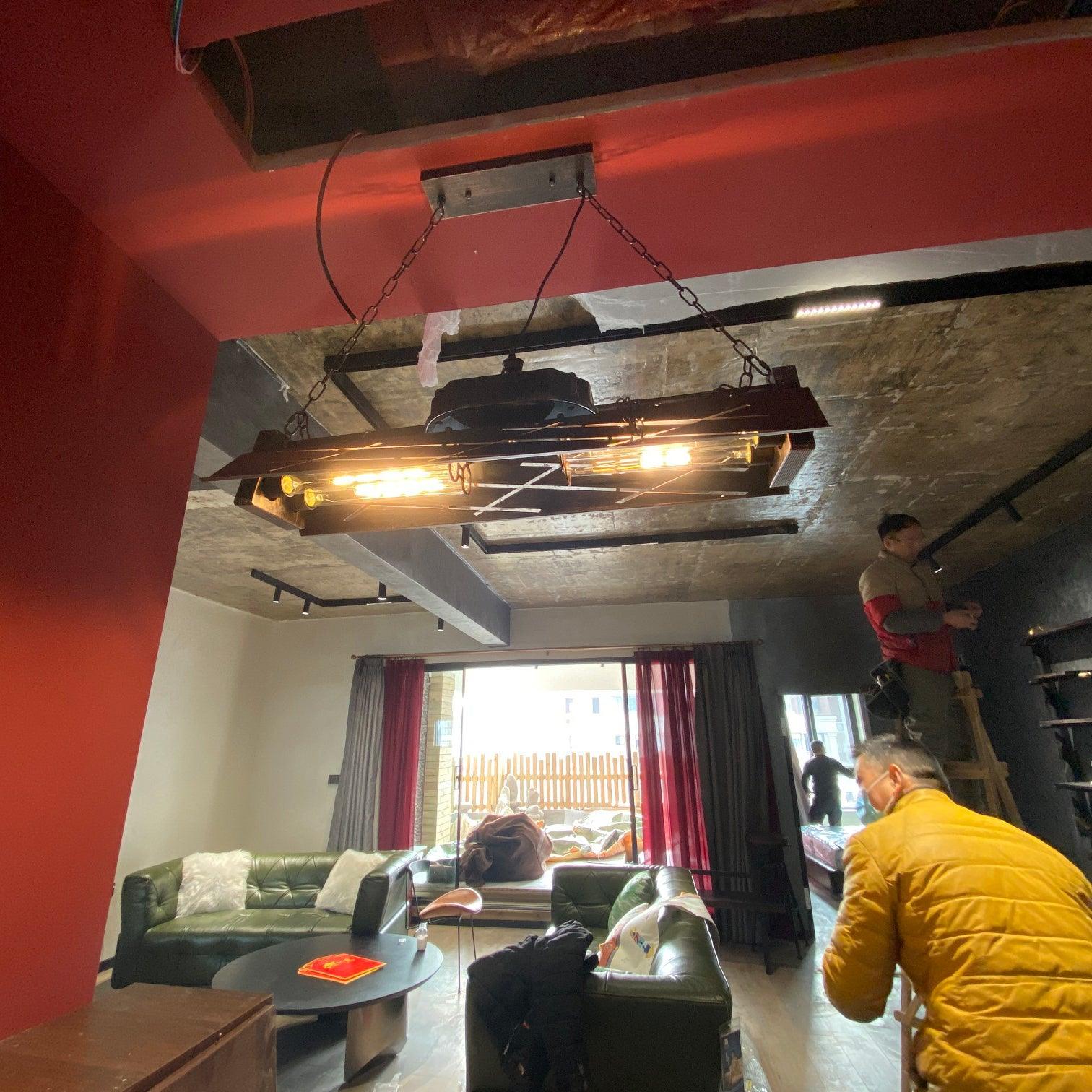 Epoch Industrial Steampunk Indoor Chandelier