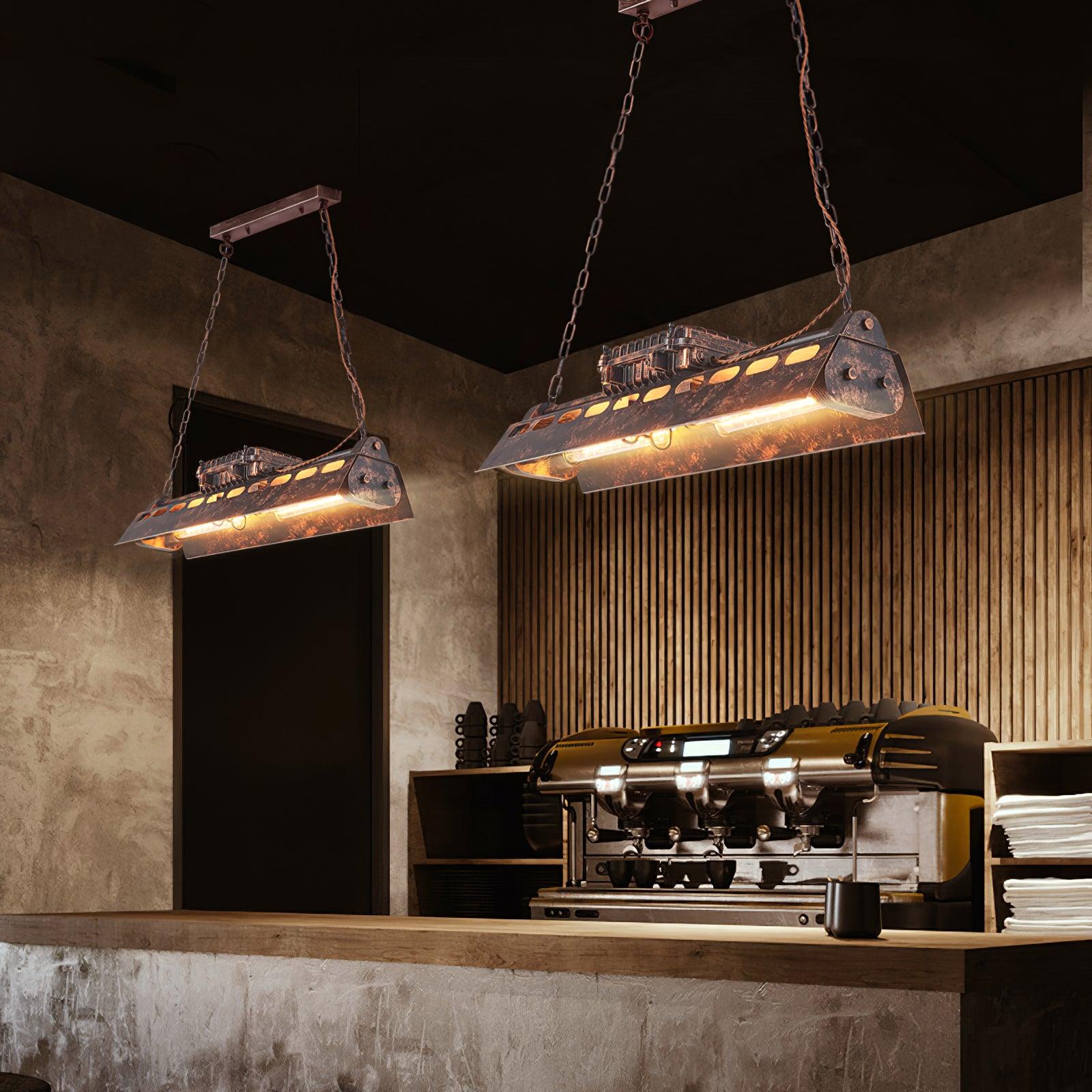 Epoch Industrial Steampunk Indoor Chandelier