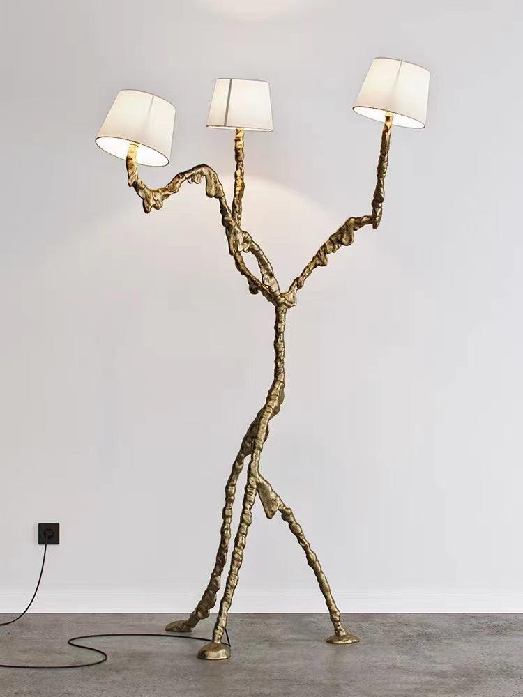 Dendria Triple-Arm Branch Sculptural Floor Lamp - Letslighting