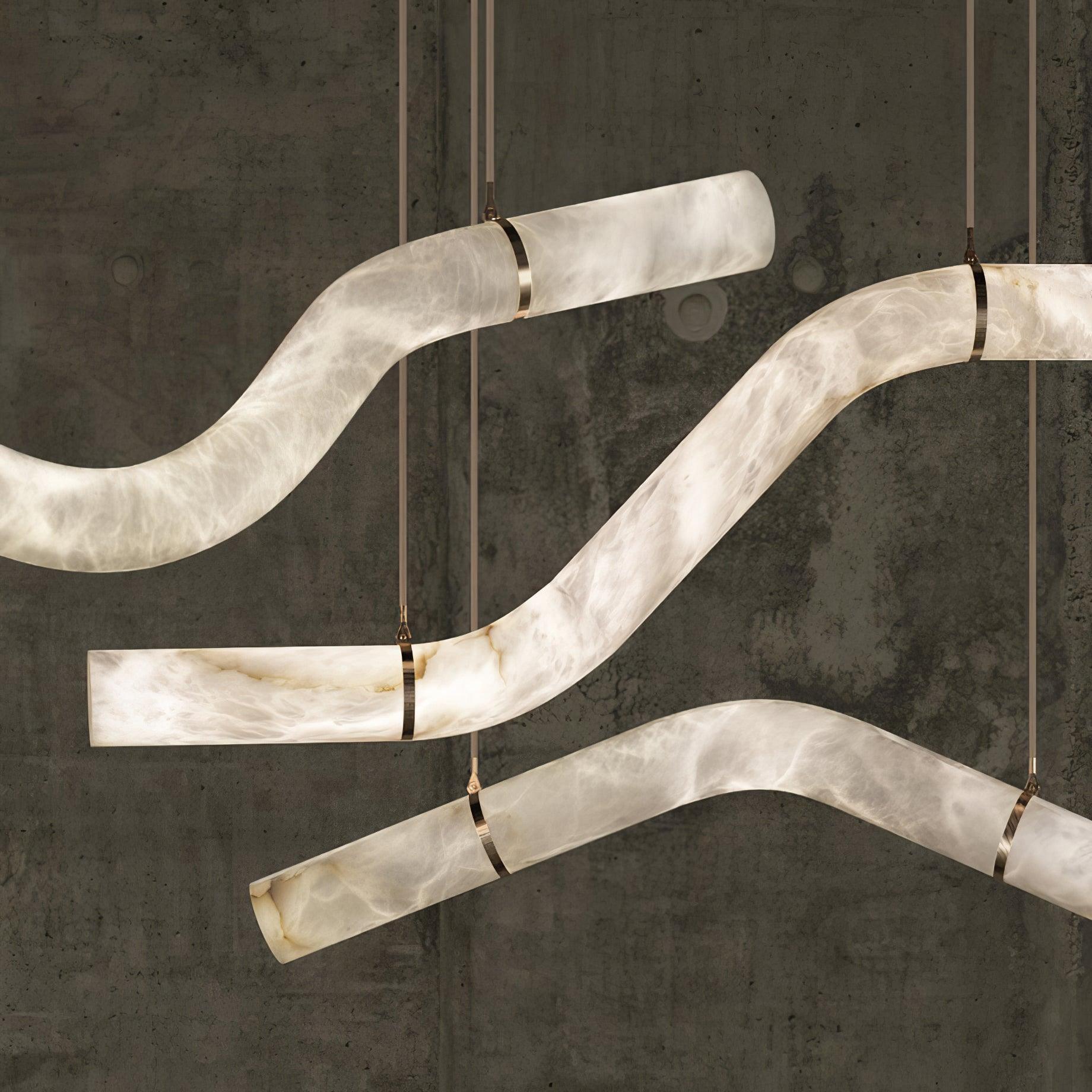 Luste Alabaster Closed-loop Pendant Light Chandelier - Letslighting