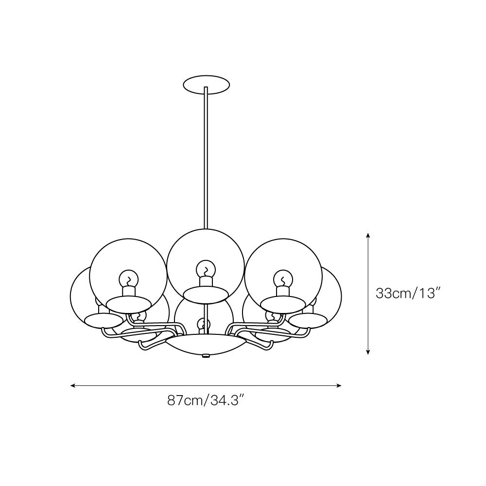 Calaeor Premium Elegance Glass Chandelier - Letslighting