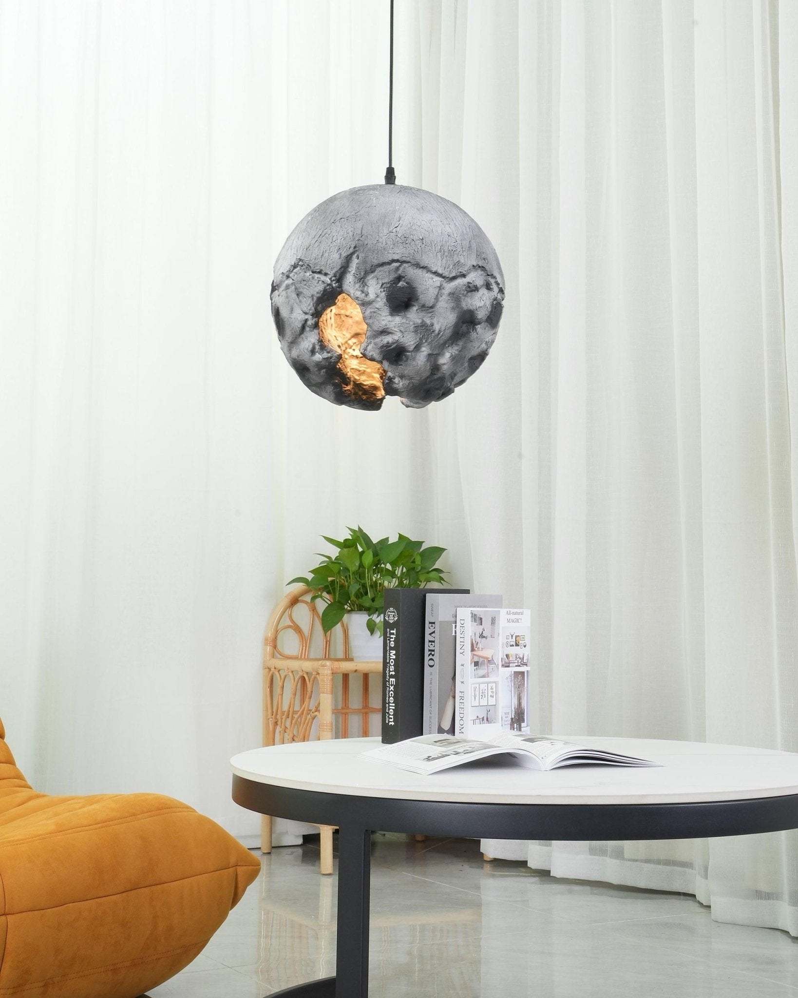 Ilphaara Irregular Planet Plastic Pendant Lamp - Letslighting
