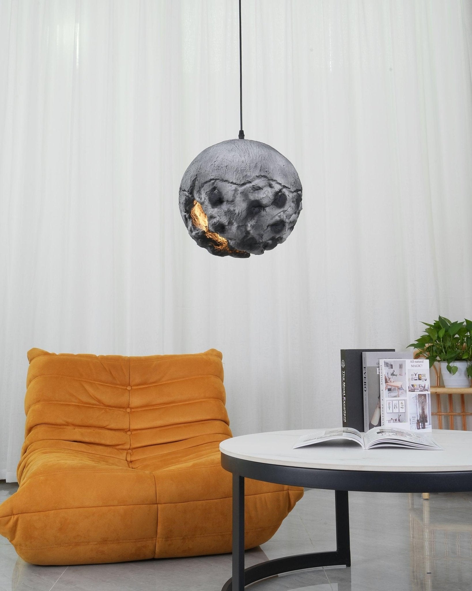Ilphaara Irregular Planet Plastic Pendant Lamp - Letslighting