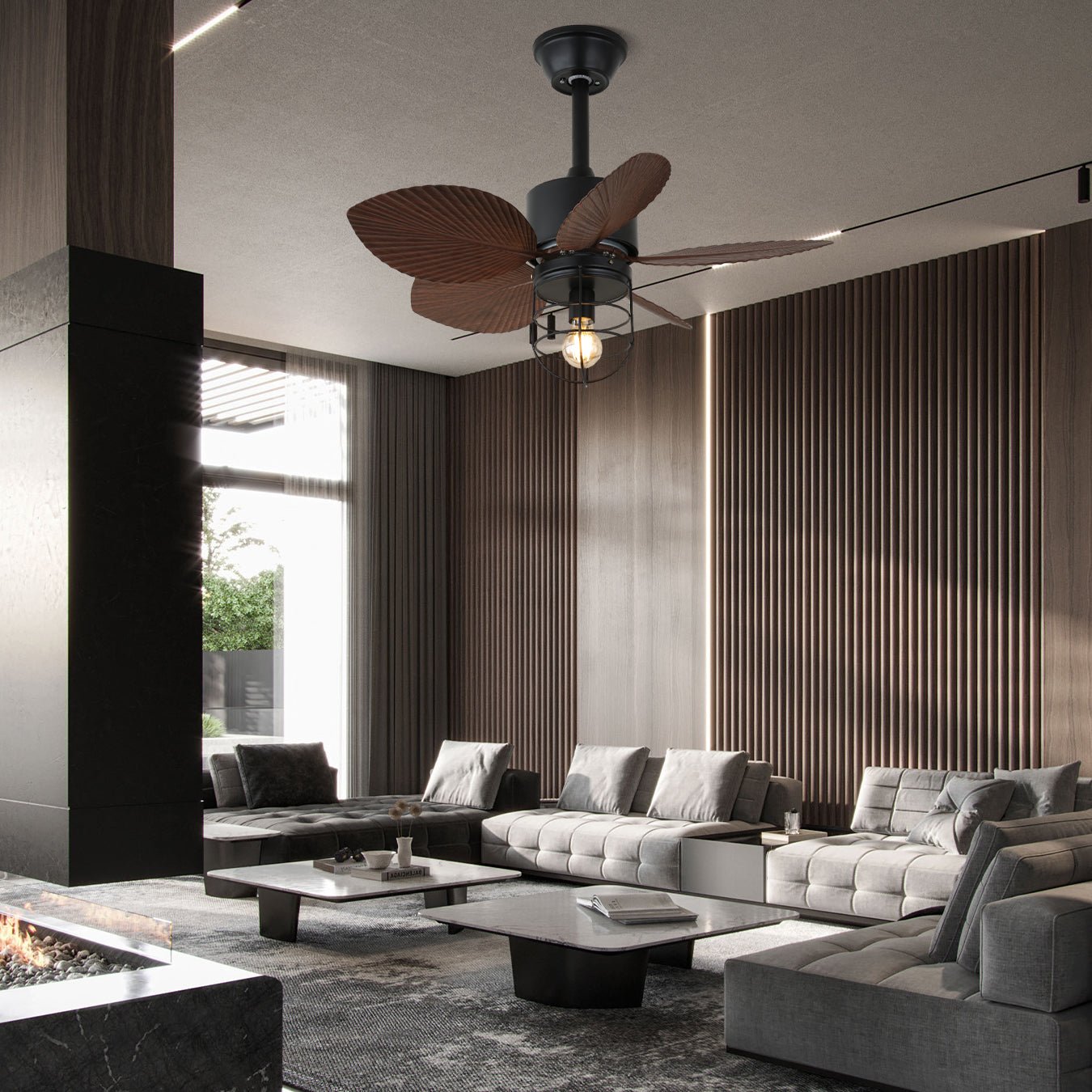 Orion Industrial Ceiling Fan Light - Letslighting