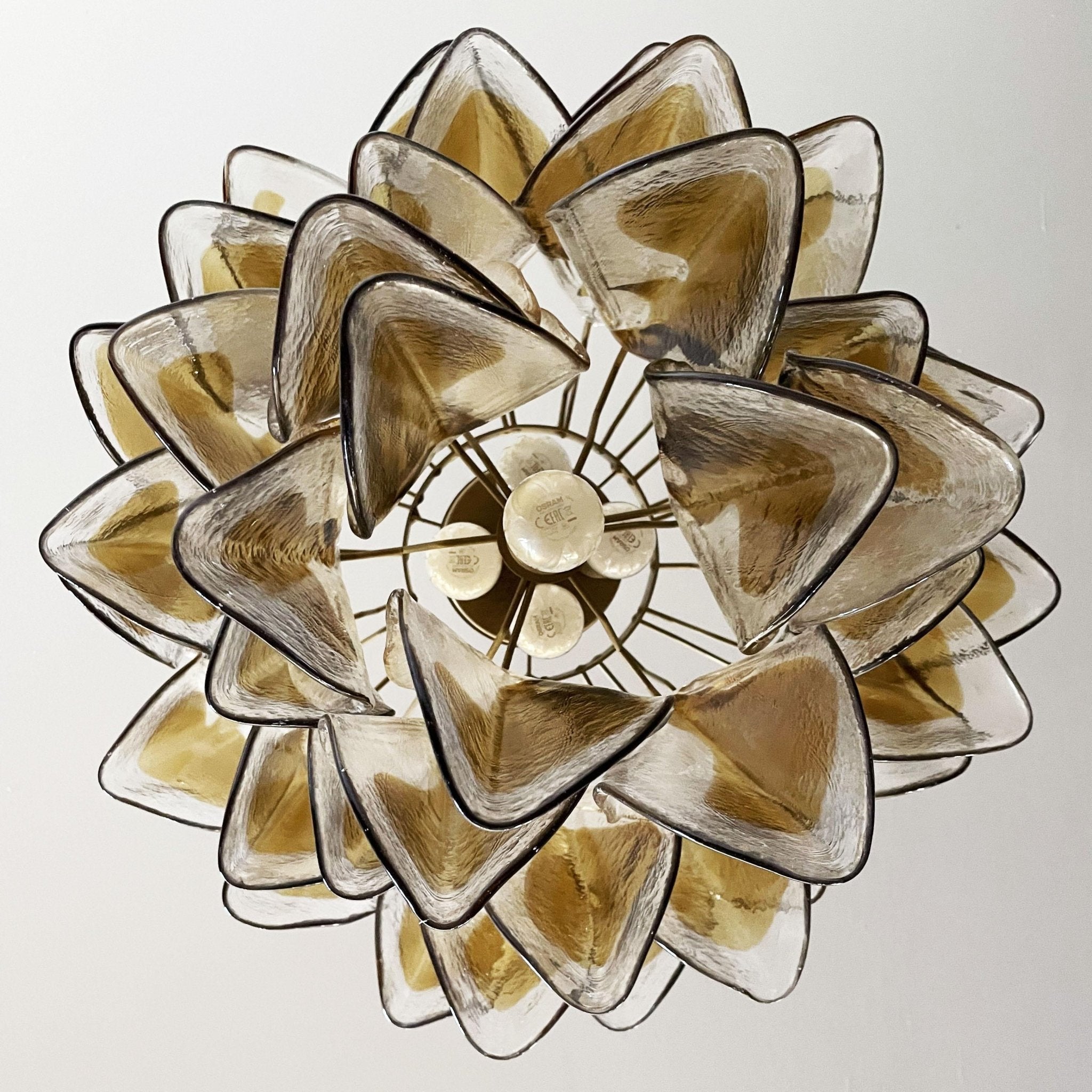 Aurora Chandelier Isabella Gold Petal Layered - Letslighting