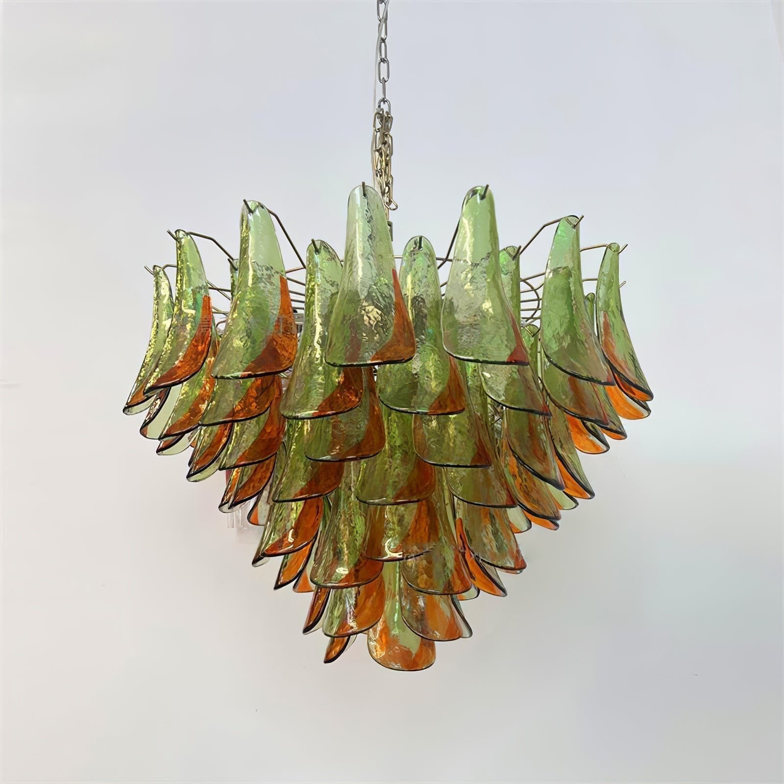 Aurora Chandelier Murano Glass Petal Elegant - Letslighting