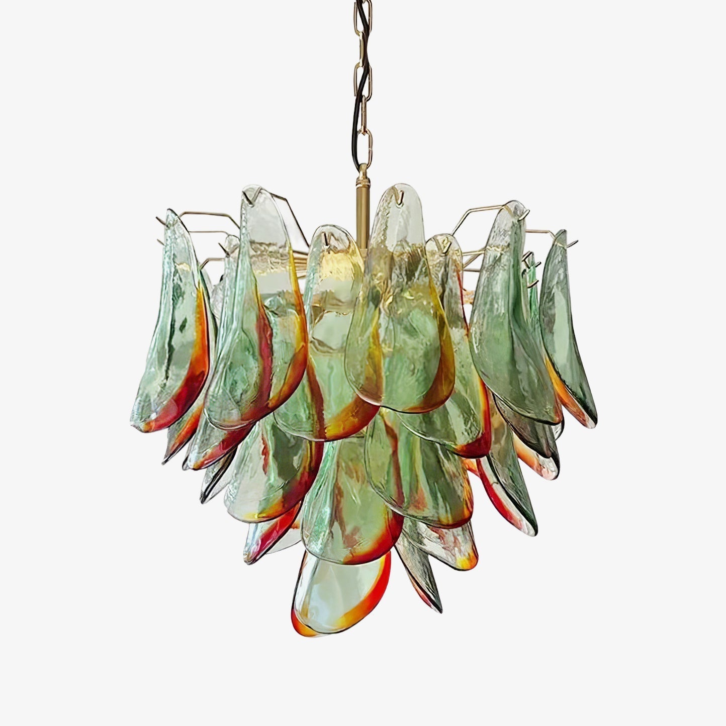 Aurora Chandelier Murano Glass Petal Elegant - Letslighting