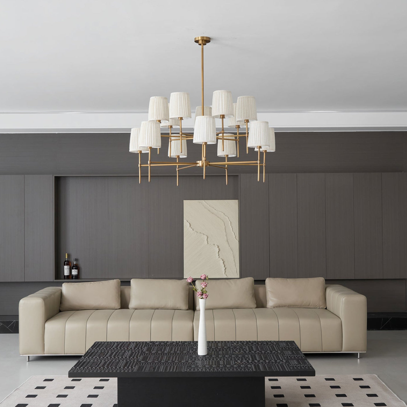 Erthaos Premium Elegance Fabric Chandelier - Letslighting