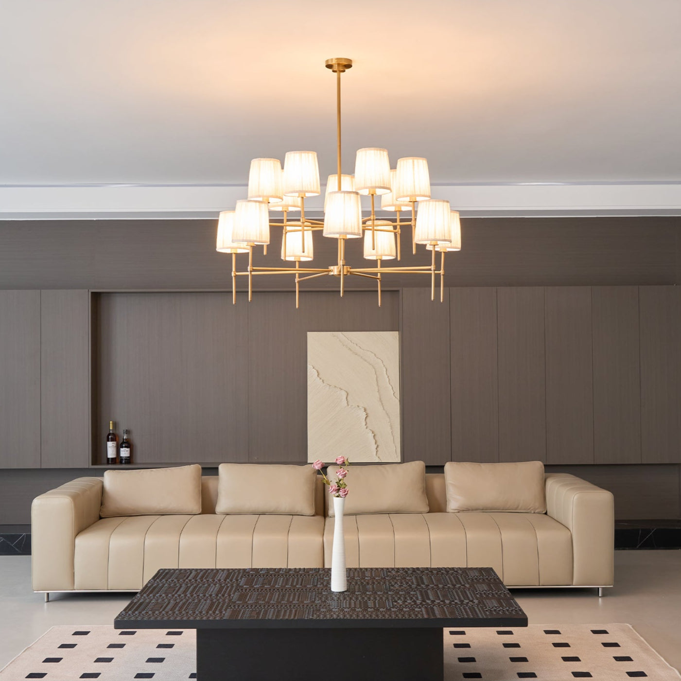 Erthaos Premium Elegance Fabric Chandelier - Letslighting