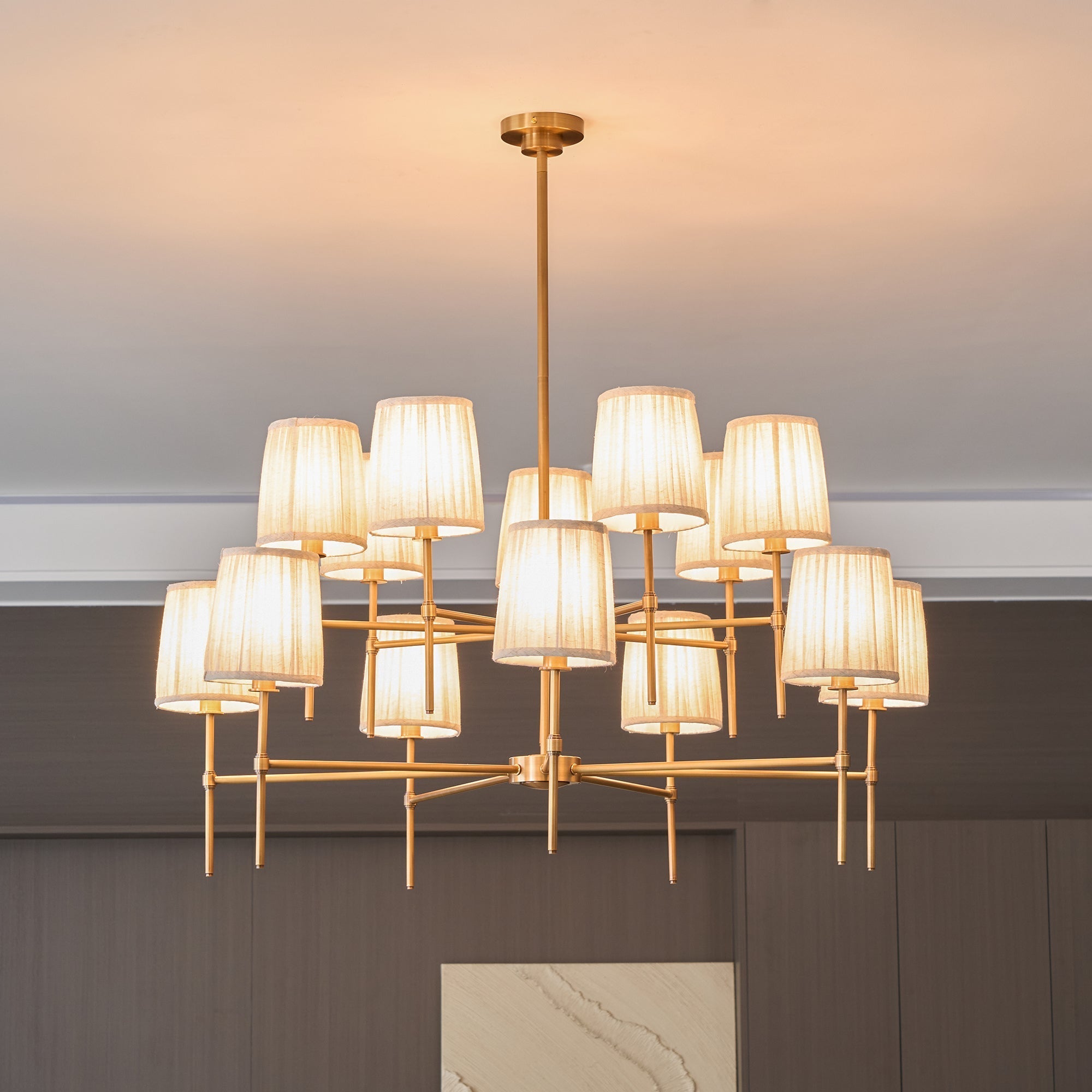 Erthaos Premium Elegance Fabric Chandelier - Letslighting