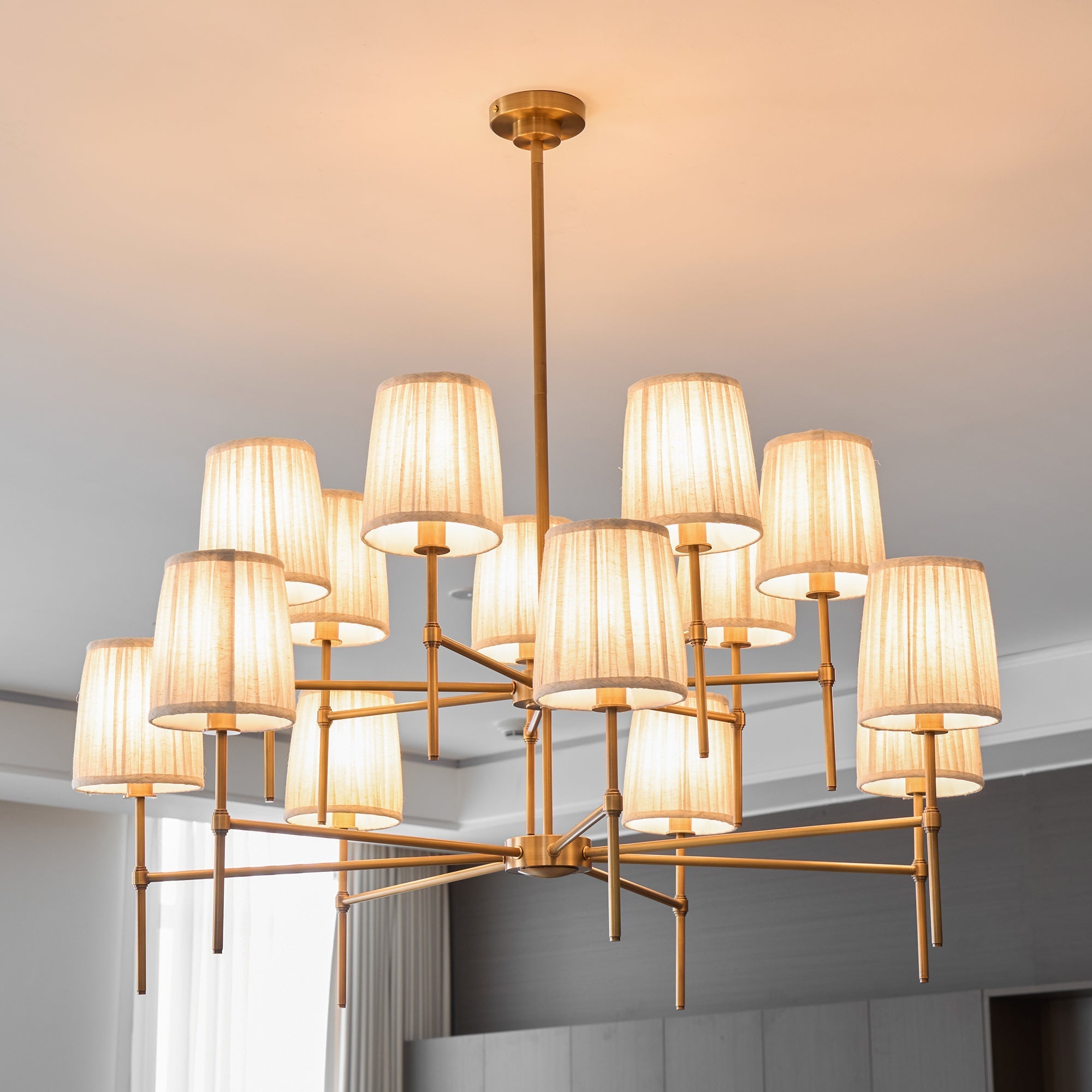 Erthaos Premium Elegance Fabric Chandelier - Letslighting