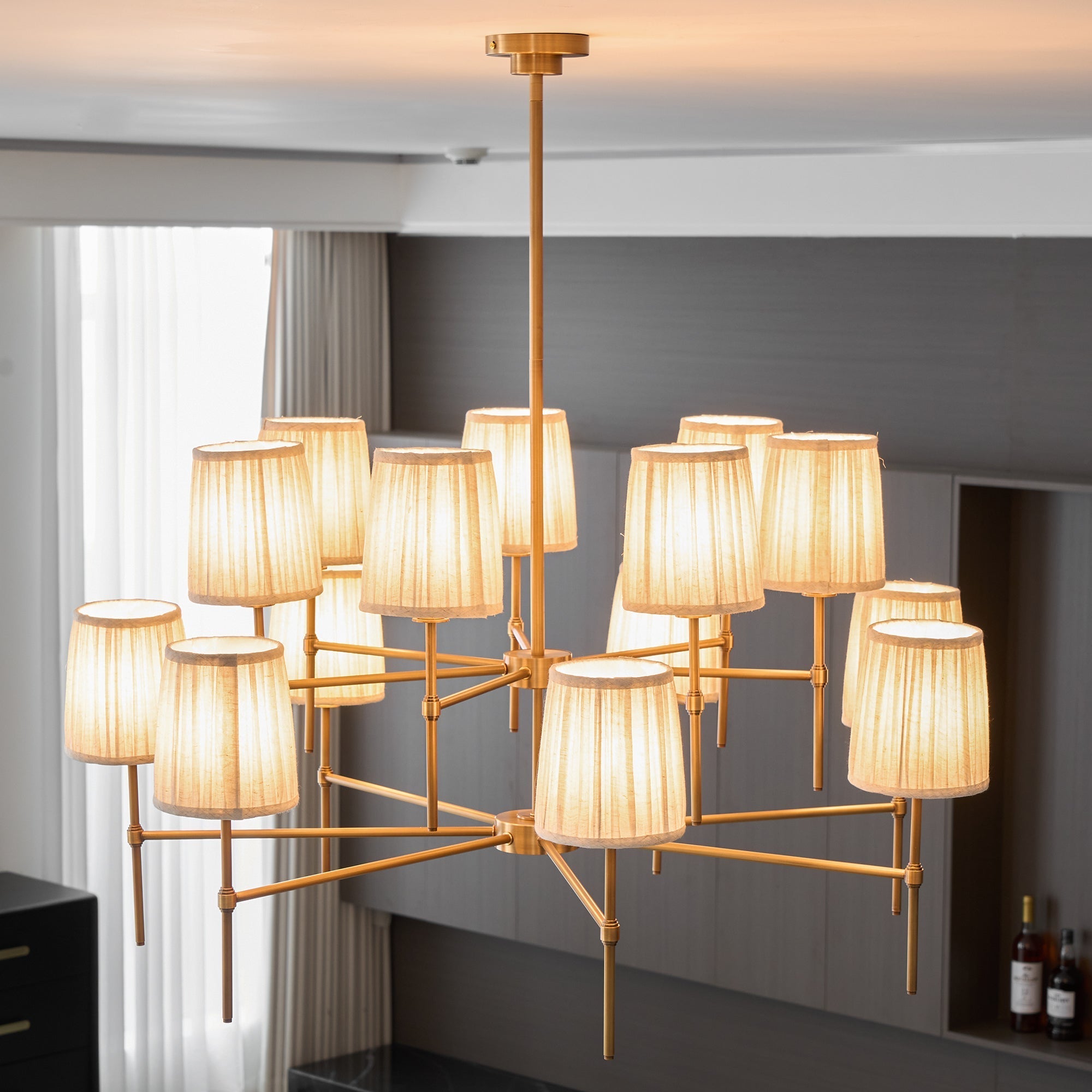 Erthaos Premium Elegance Fabric Chandelier - Letslighting