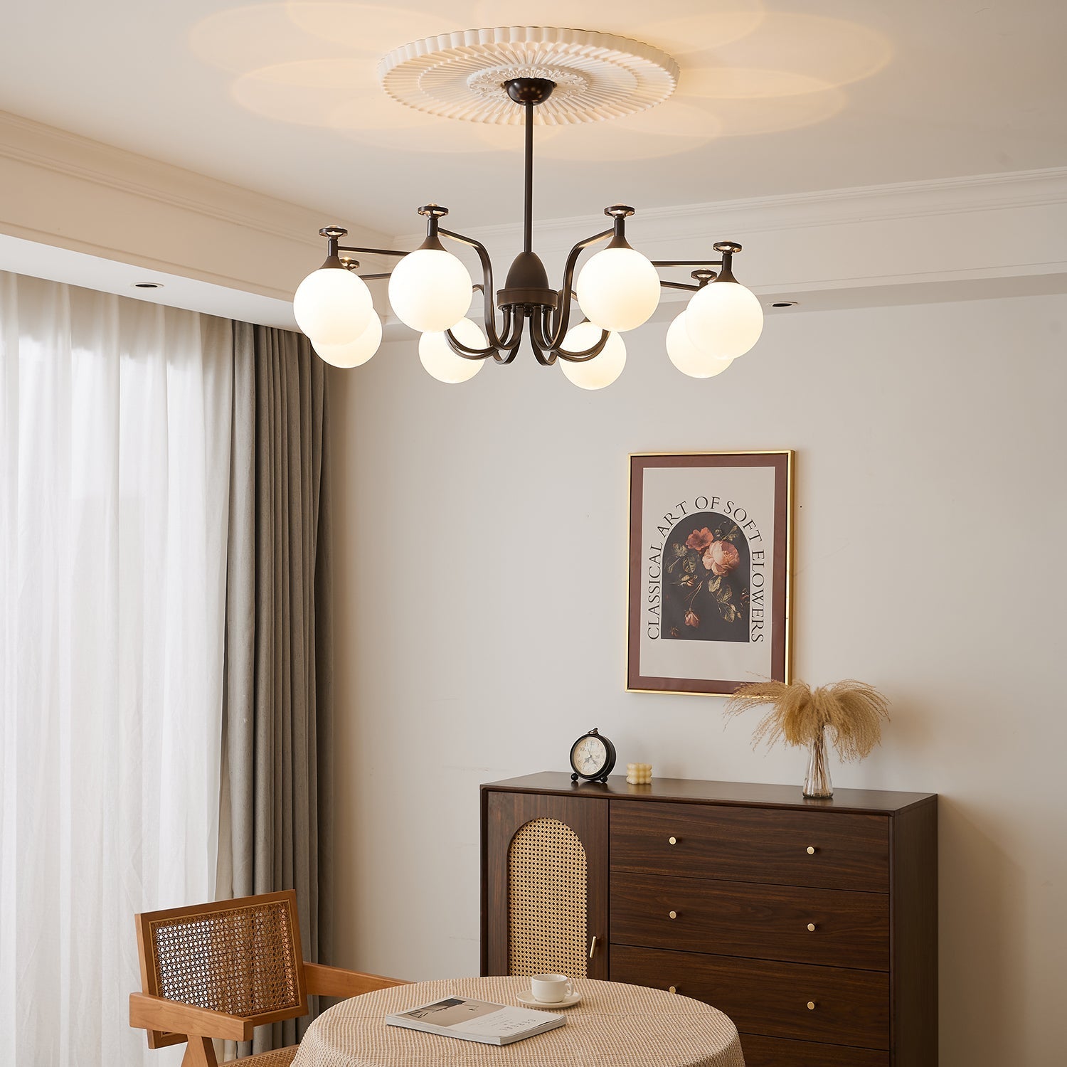 Zotheira Elegance Vintage Glass Chandelier - Letslighting