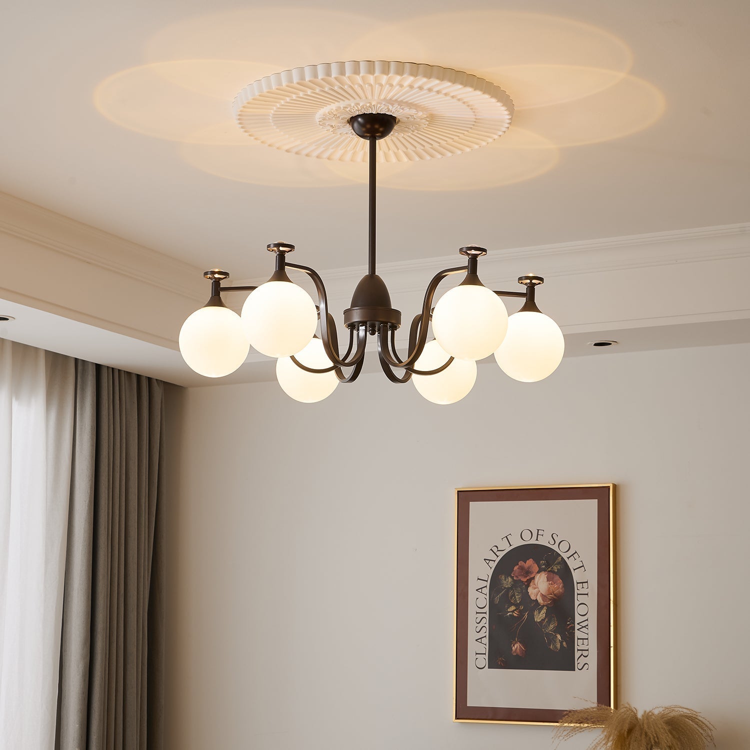 Zotheira Elegance Vintage Glass Chandelier - Letslighting