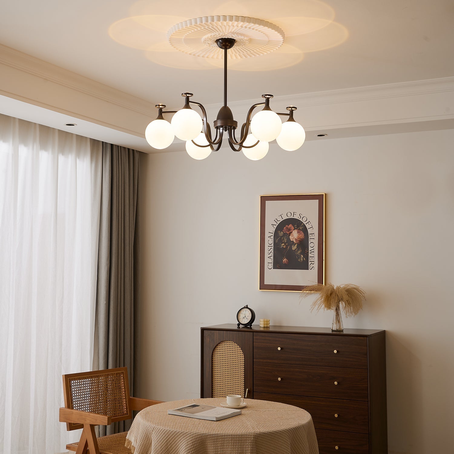 Zotheira Elegance Vintage Glass Chandelier - Letslighting