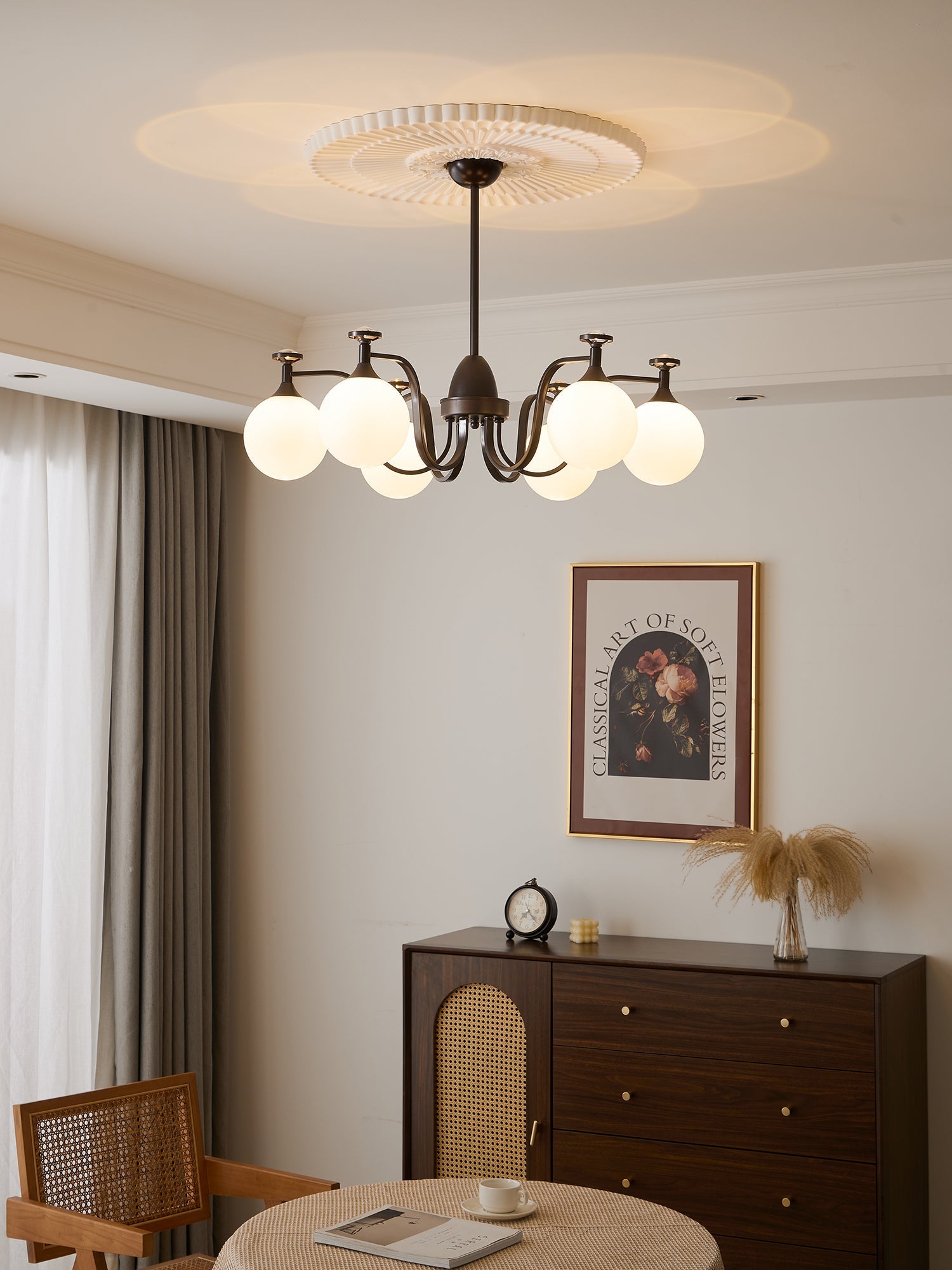 Zotheira Elegance Vintage Glass Chandelier - Letslighting
