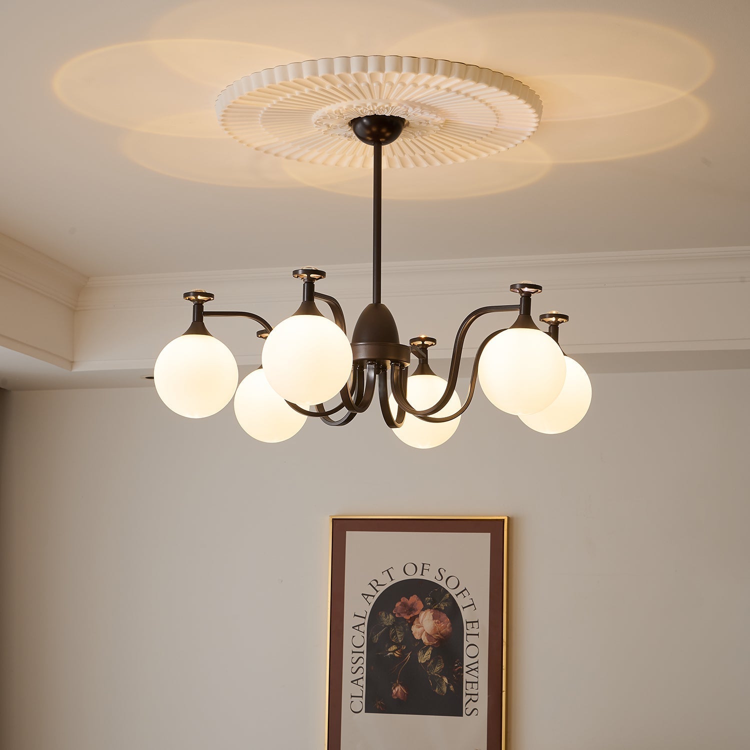 Zotheira Elegance Vintage Glass Chandelier - Letslighting
