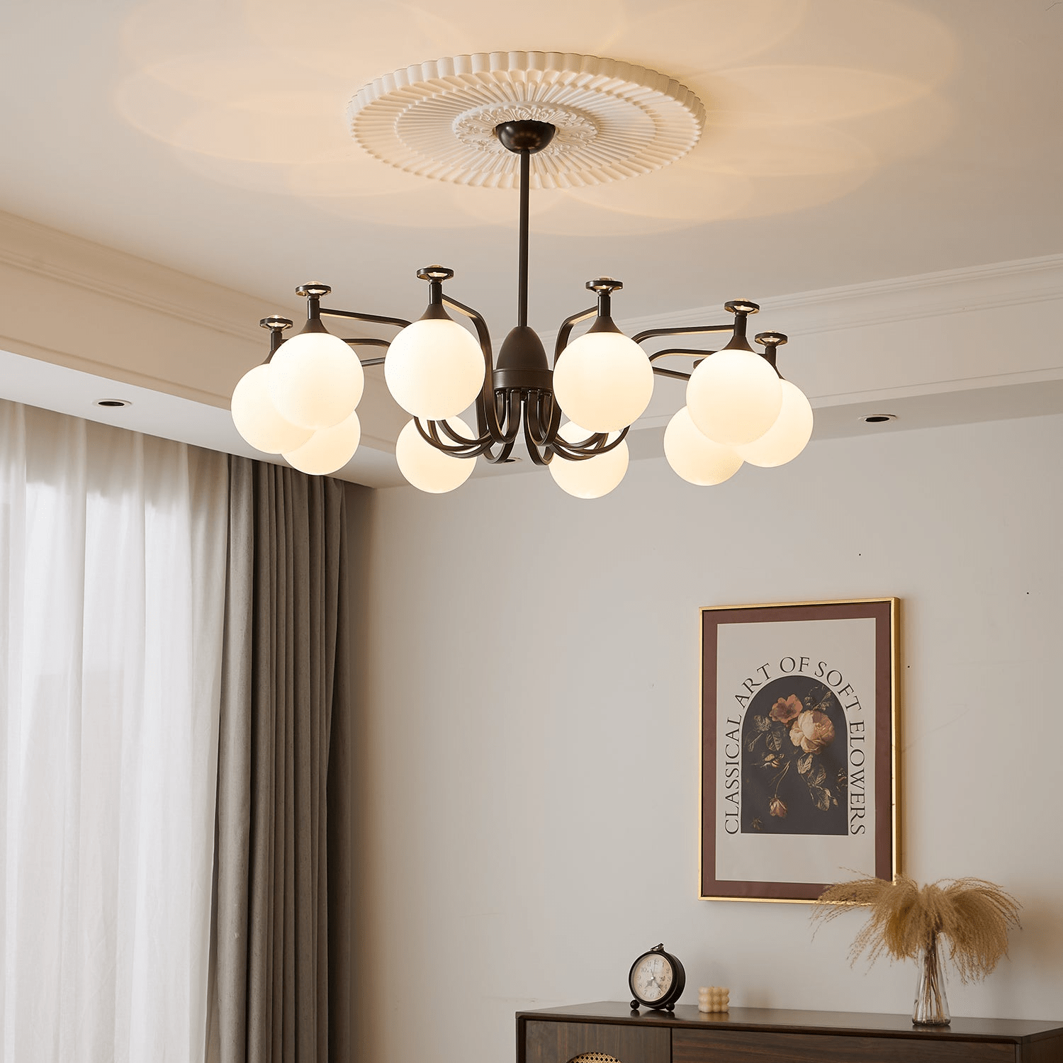 Zotheira Elegance Vintage Glass Chandelier - Letslighting