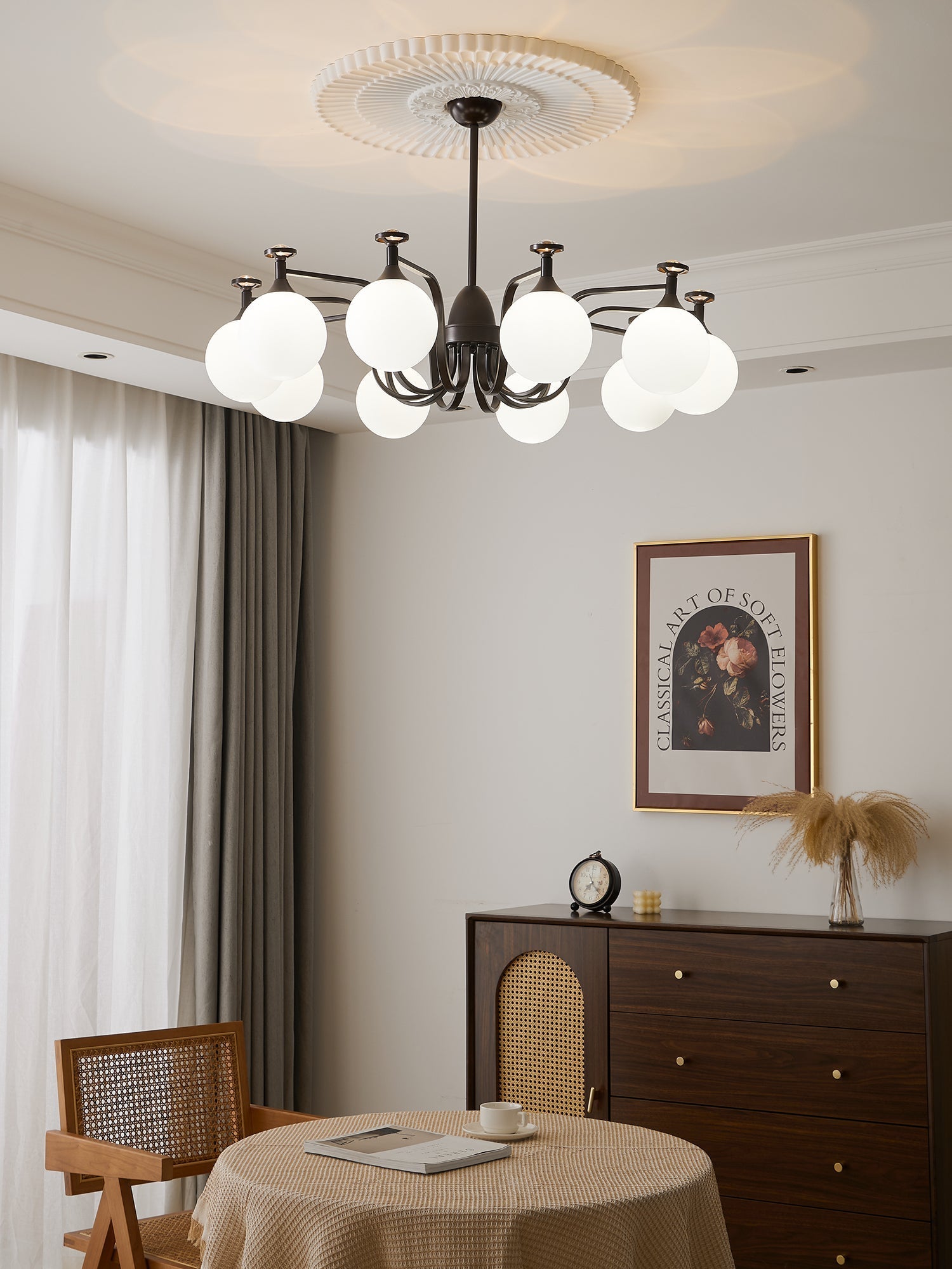 Zotheira Elegance Vintage Glass Chandelier - Letslighting