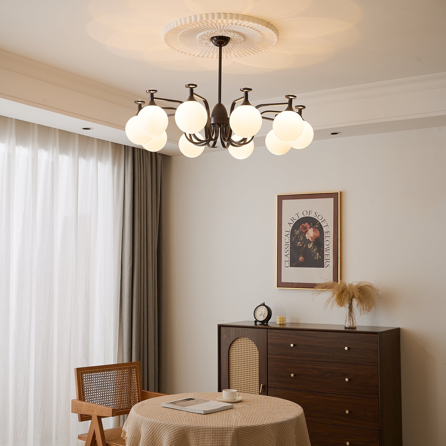 Zotheira Elegance Vintage Glass Chandelier - Letslighting