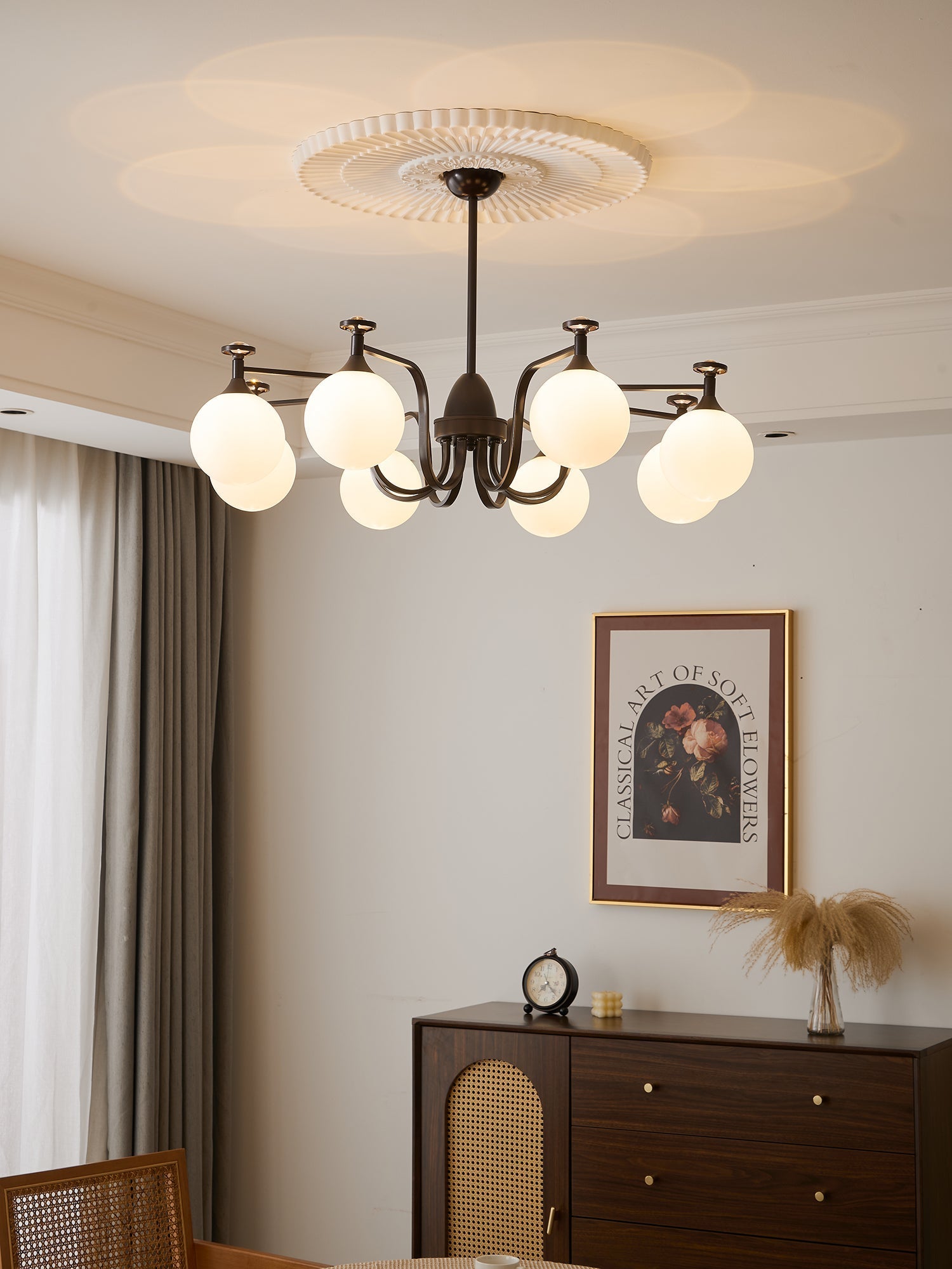 Zotheira Elegance Vintage Glass Chandelier - Letslighting