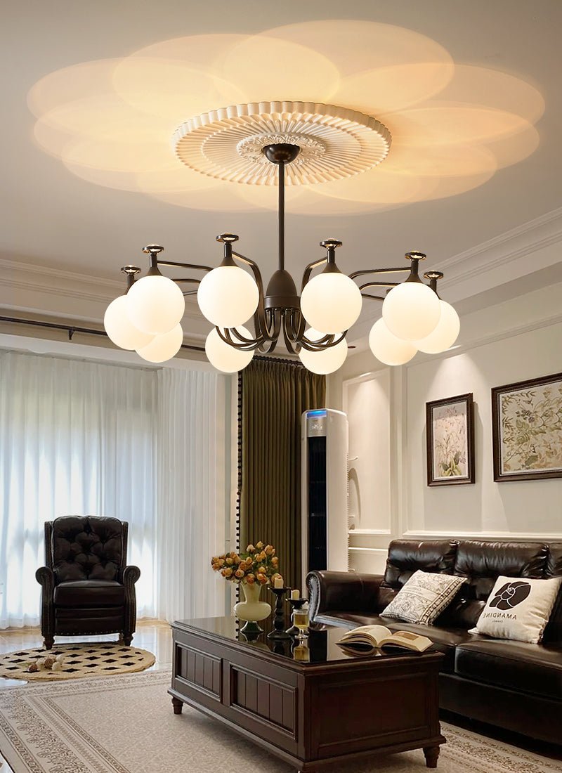 Zotheira Elegance Vintage Glass Chandelier - Letslighting