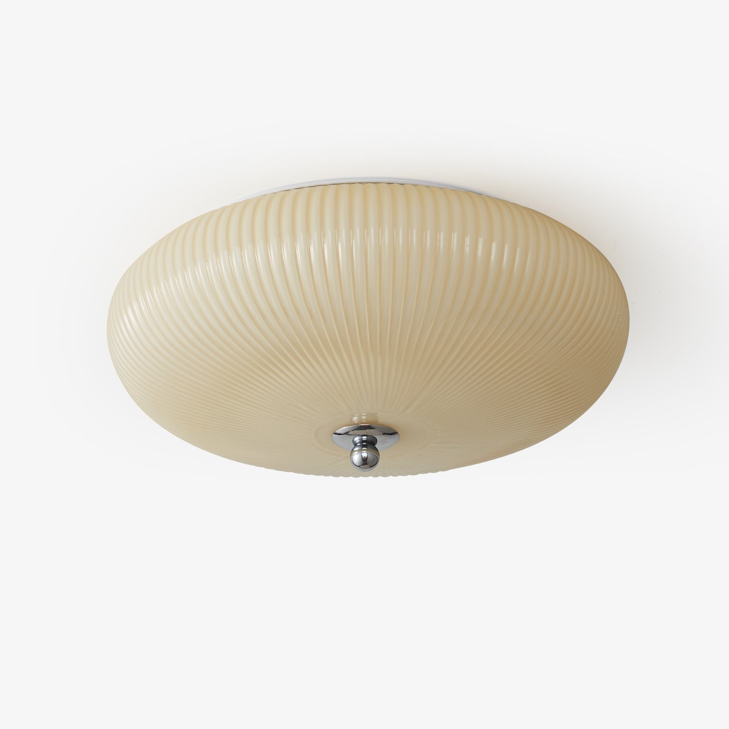 Vatalel Nordic Art Ivory Ripple Glass Ceiling Light - Letslighting