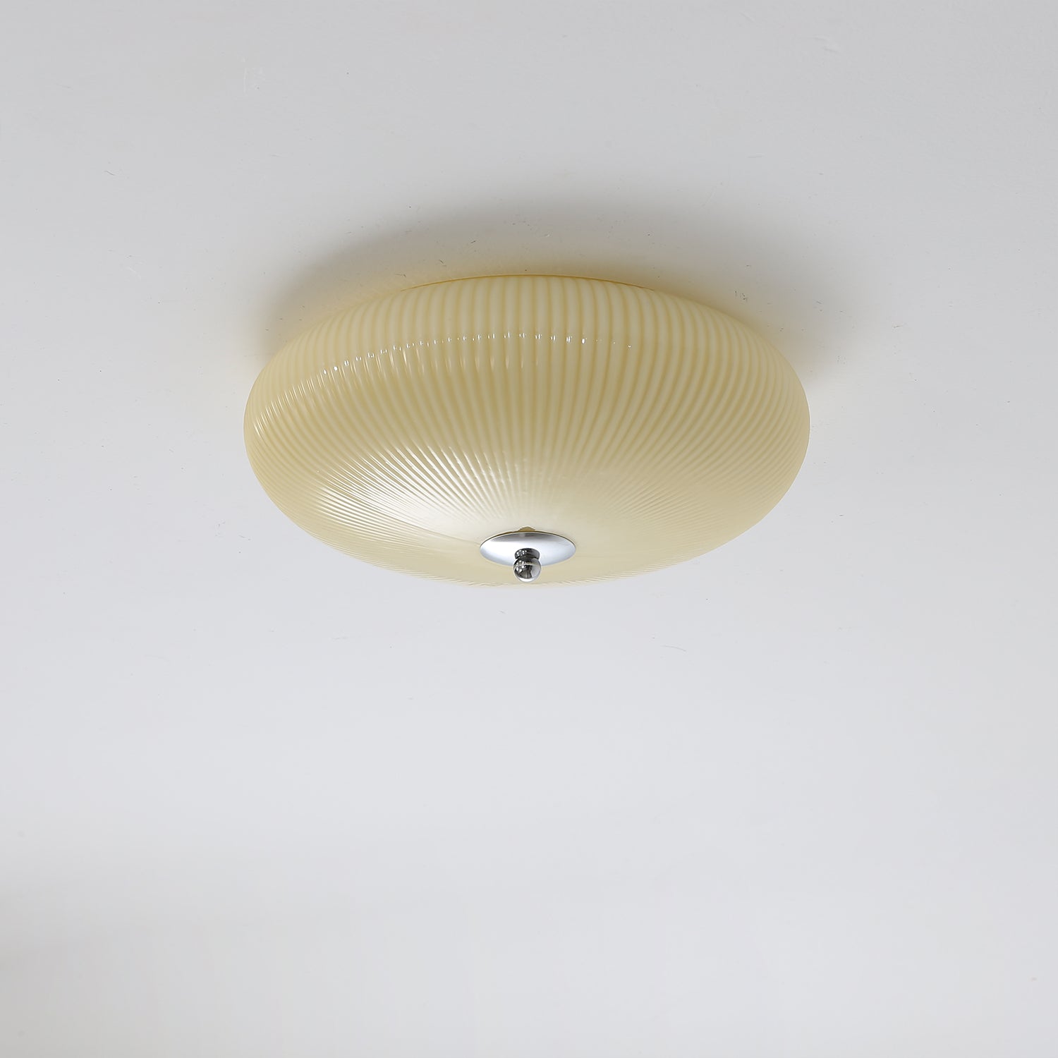 Vatalel Nordic Art Ivory Ripple Glass Ceiling Light - Letslighting