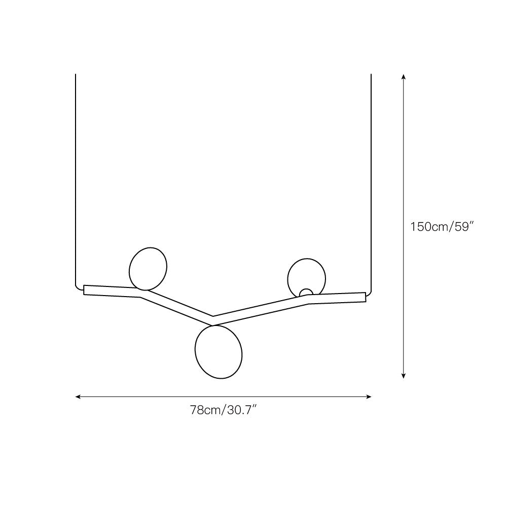 Evmirion Modern Minimalist Horizontal Glass Pendant Lamp - Letslighting