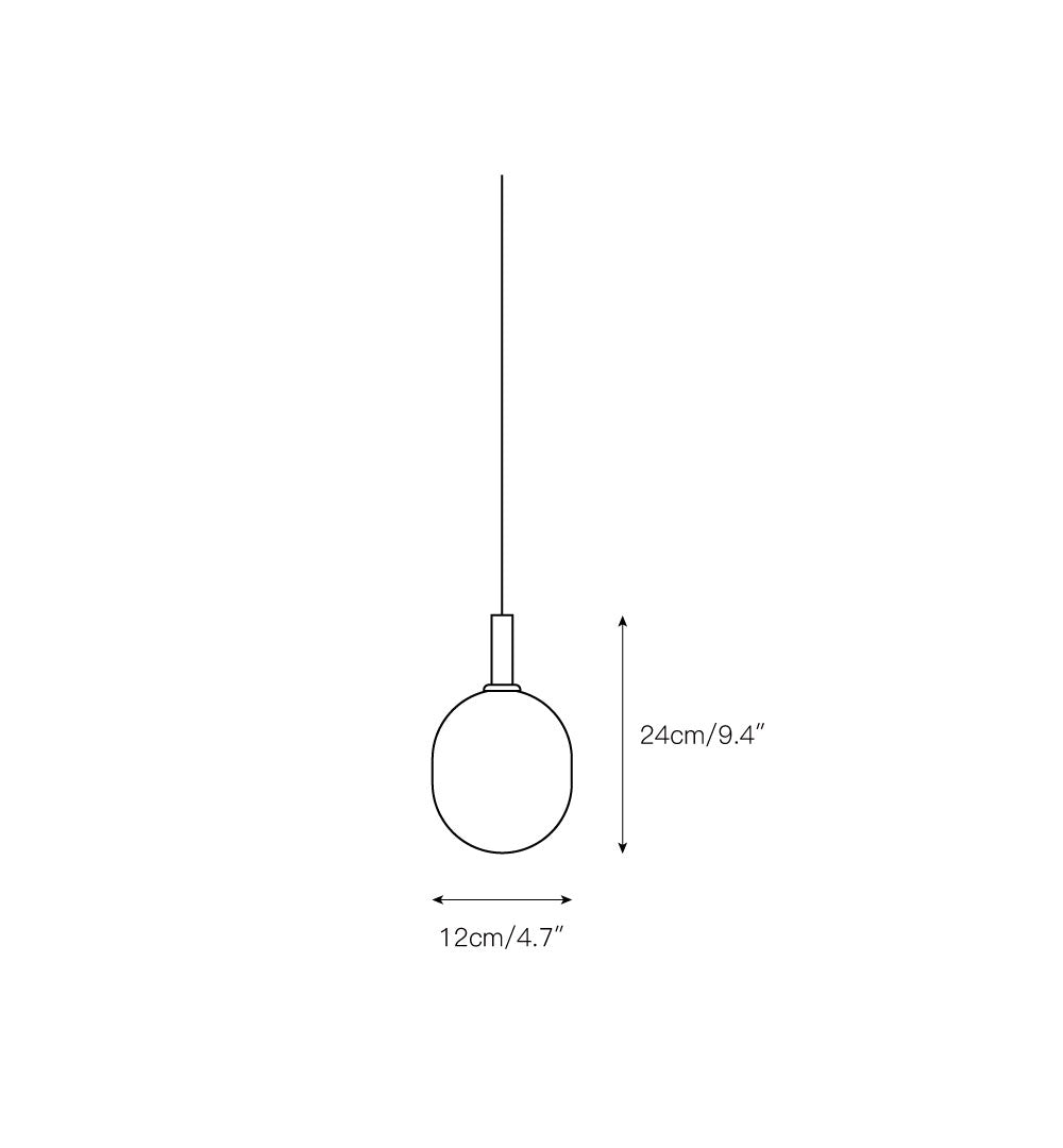 Evmirion Modern Minimalist Horizontal Glass Pendant Lamp - Letslighting