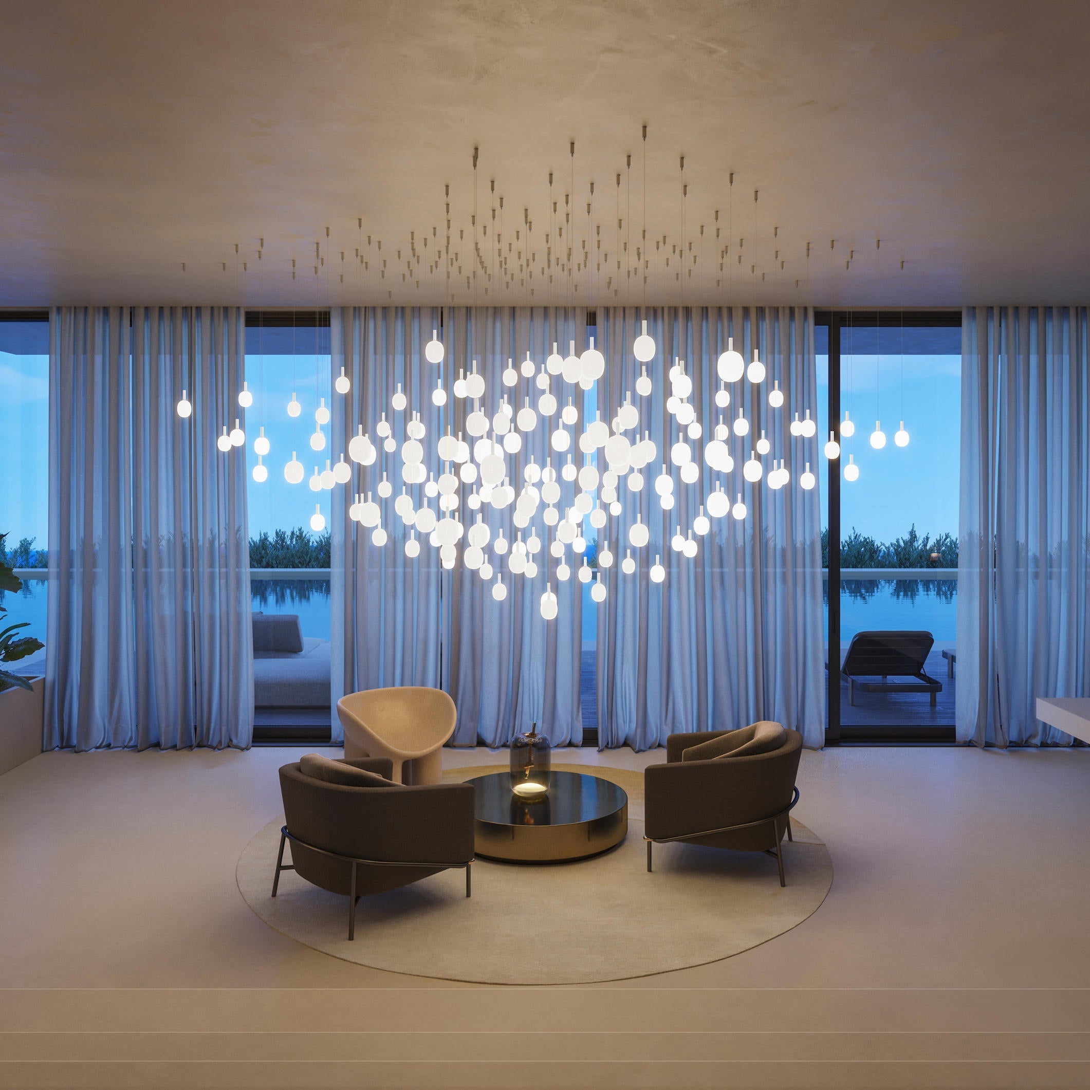 Evmirion Modern Minimalist Horizontal Glass Pendant Lamp - Letslighting